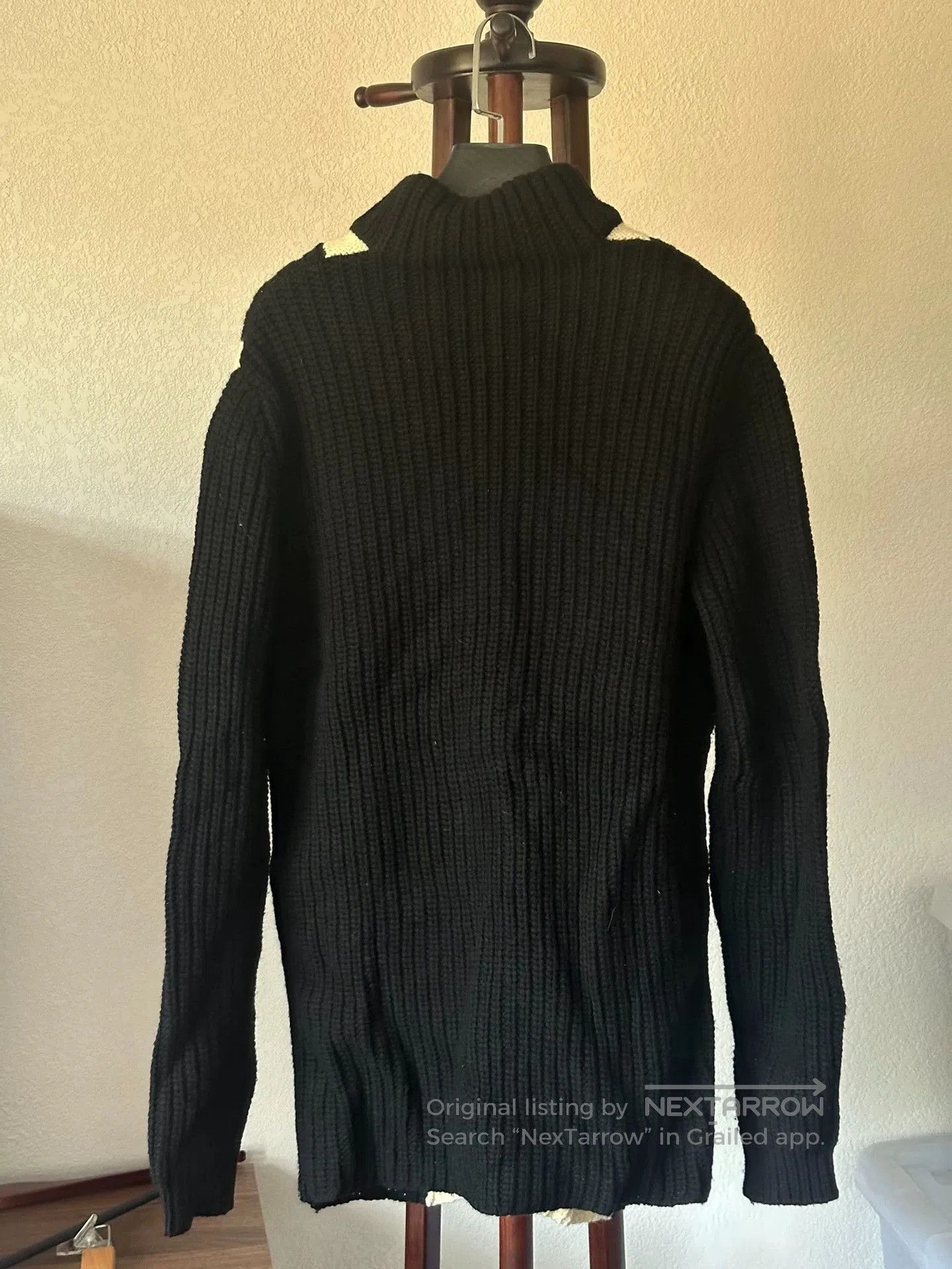 Givenchy Givenchy Black White Paneled Sweater XS. Size US XS / EU 42 / 0 - 4 Thumbnail