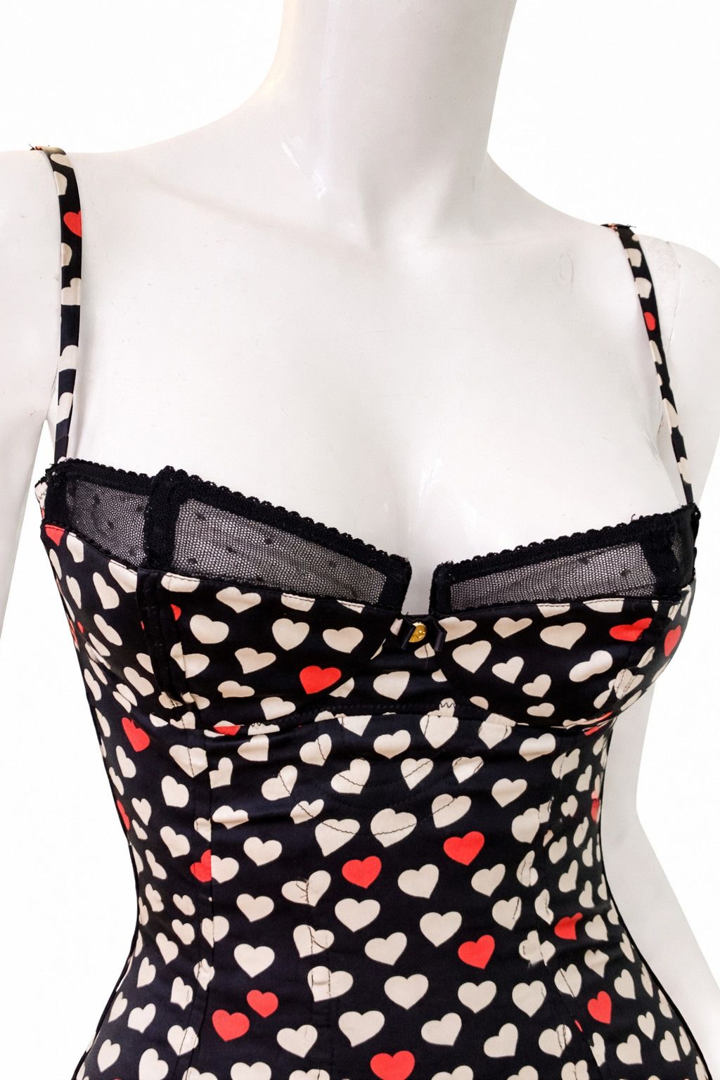 Dolce & Gabbana Dolce & Gabbana D&G Heart Bustier Top Corset Camisole Size M / US 6-8 / IT 42-44 - 7 Thumbnail