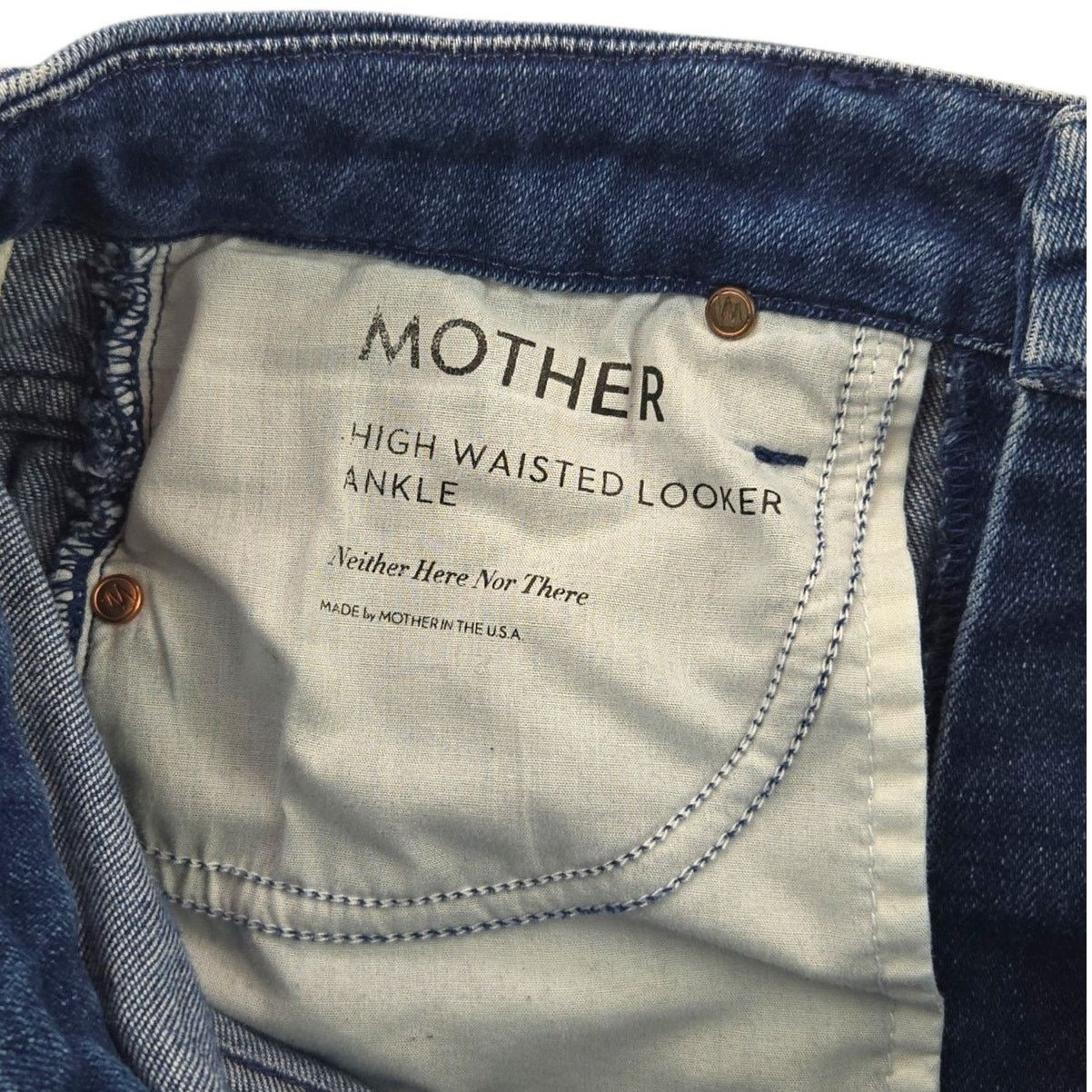 MOTHER MOTHER | High Waisted Looker Ankle Jeans | Size 27 Size 27" / US 4 / IT 40 - 7 Thumbnail