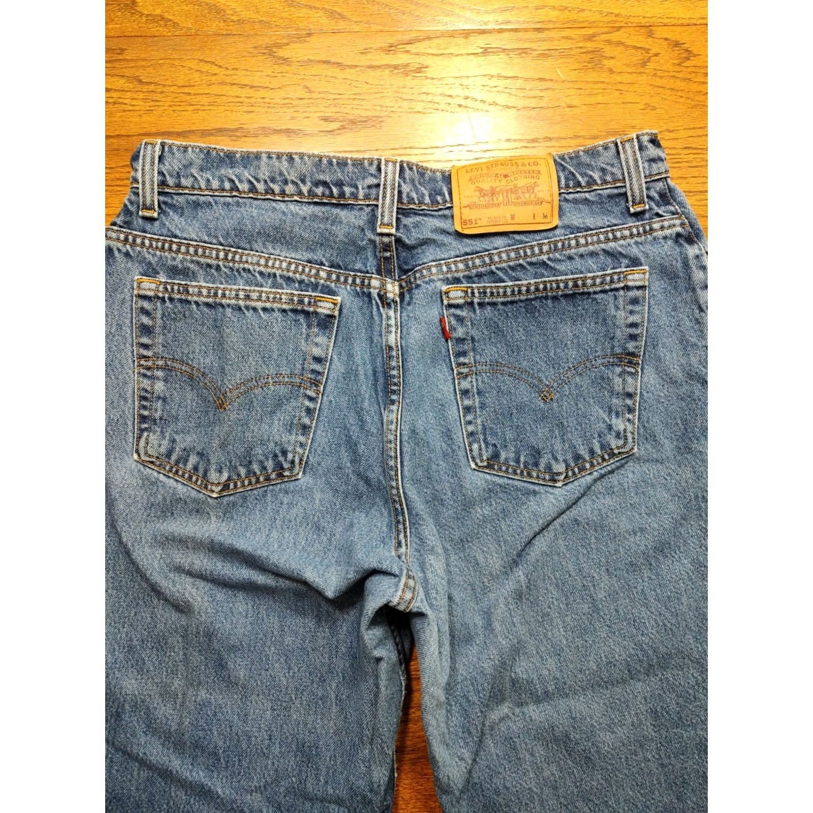 Levi's VINTAGE Levi's Womens Jeans 551 Relaxed Fit Tapered Leg Blue 34x30 Denim Cotton 90s Retro USA Size 24" / US 00 / IT 34 - 3 Thumbnail