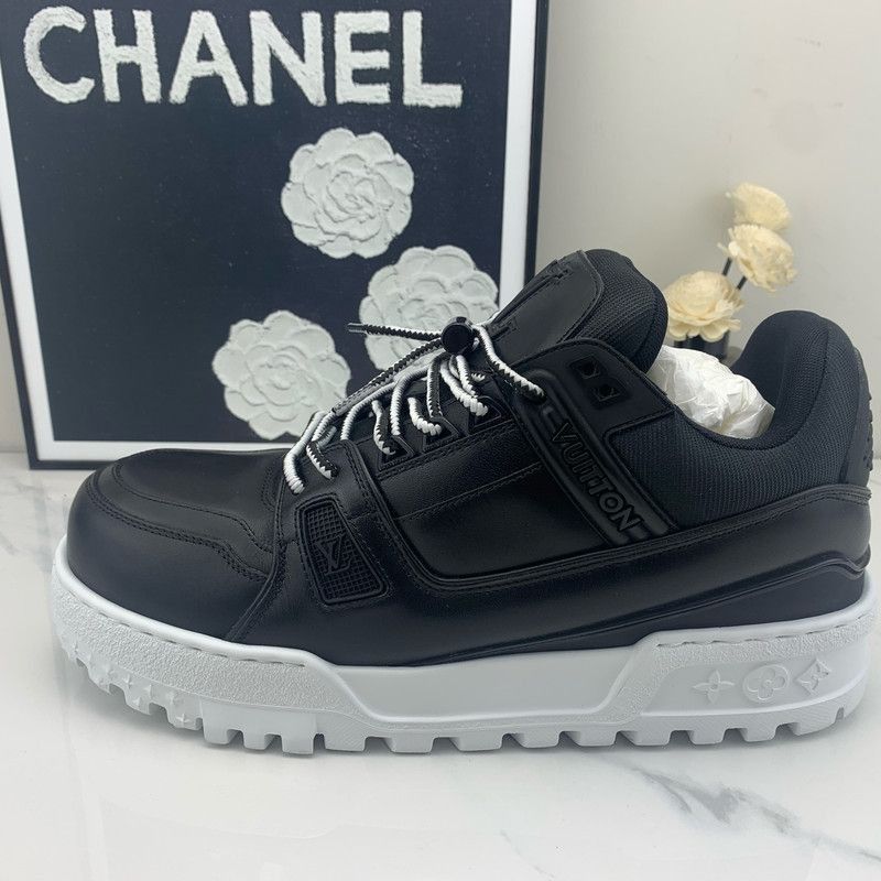 Louis Vuitton Louis Vuitton Trainer Maxi Black Casual Sneakers -2508 Size US 9.5 / EU 42-43 - 6 Thumbnail