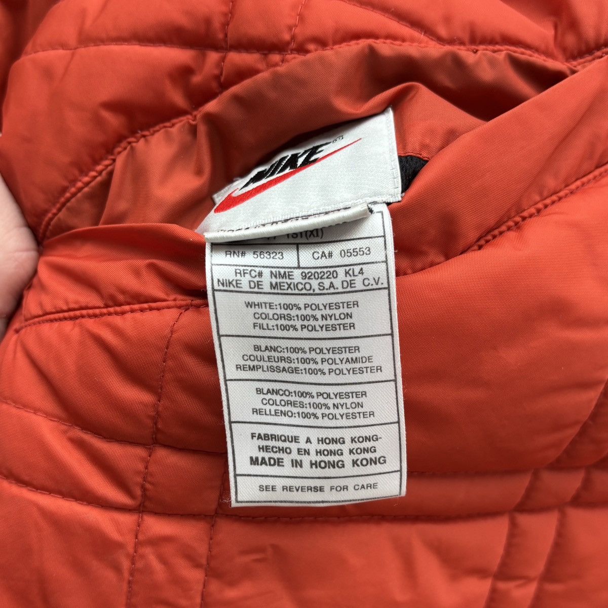 Nike 90s Nike Reversible Bomber Vintage Nike Jacket Quilted Down Size US L / EU 52-54 / 3 - 6 Thumbnail