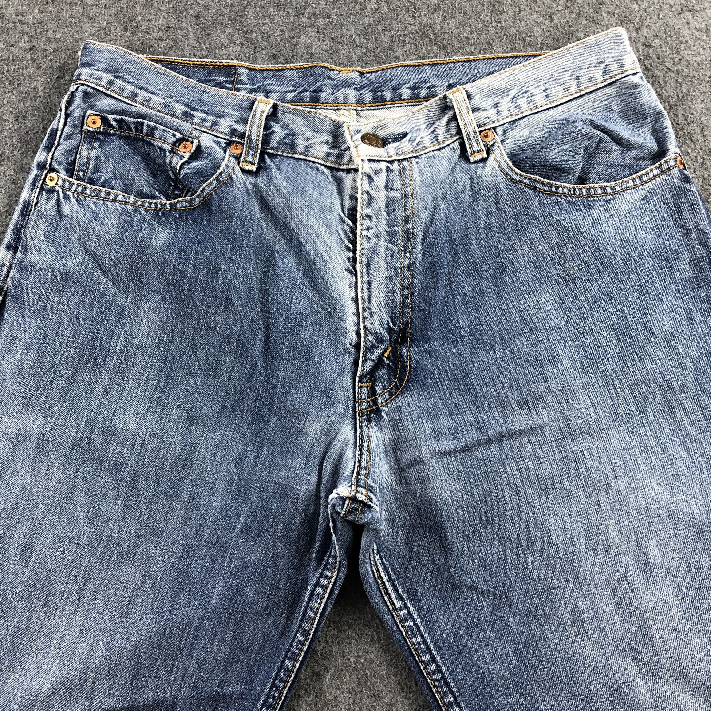 Levi's Vintage 90s Blue Wash Levis 506 Jeans-J1885 Size US 33 - 3 Thumbnail