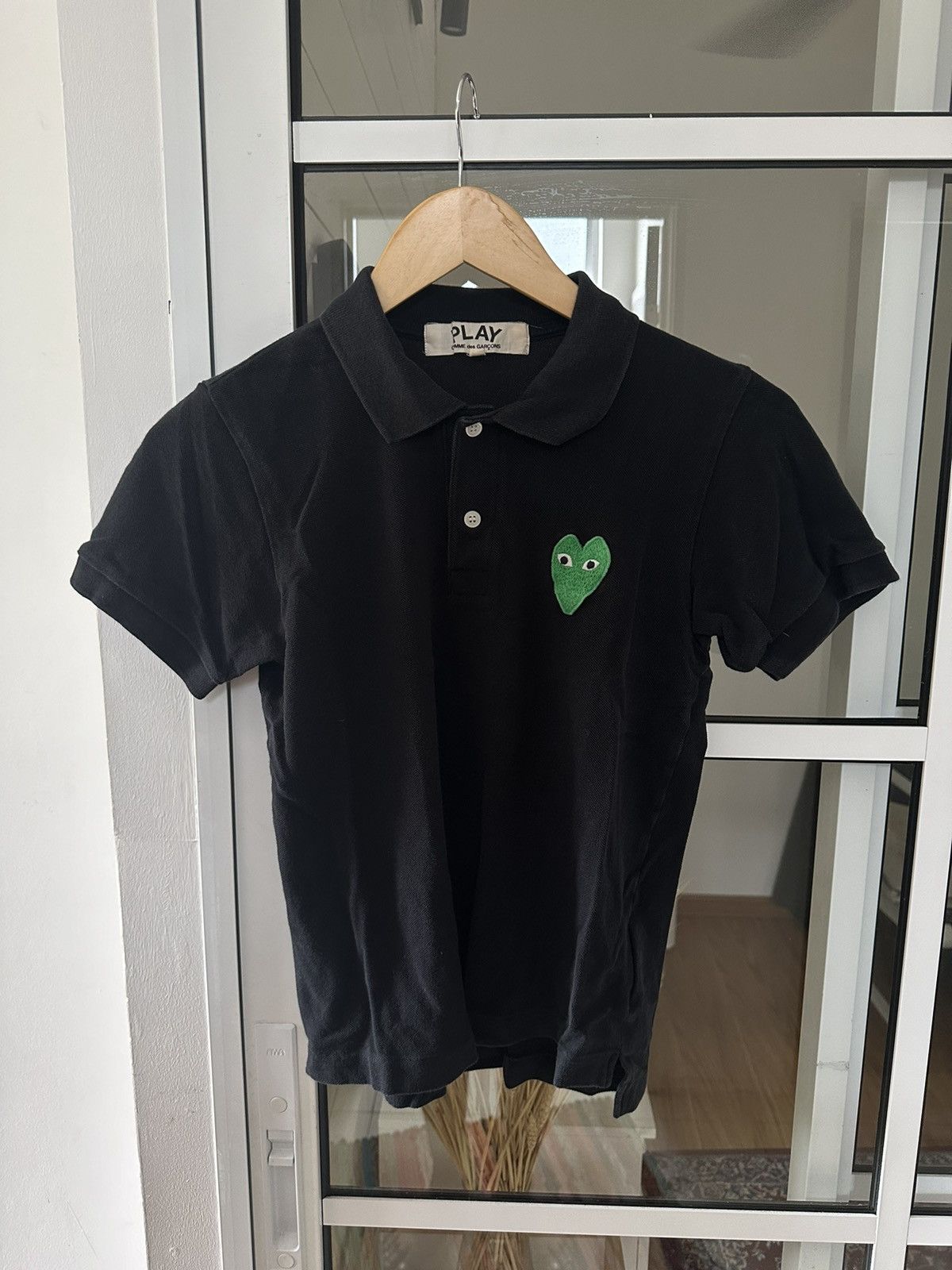 Comme des Garcons Comme Des Garcon Green Logo Polo Size US XXS / EU 40 - 1 Thumbnail