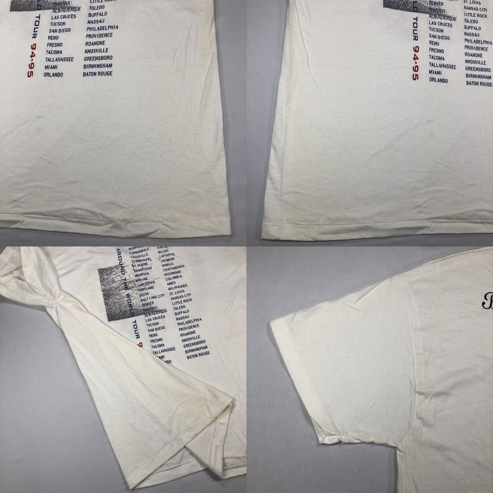 Hanes VINTAGE Hanes Boyz II Men All Around The World Tour T-Shirt XL White 90s Crew Neck Short Sleeve Men 100% Cotton Knit Double-Sided Graphic Print Size US XL / EU 56 / 4 - 10 Thumbnail