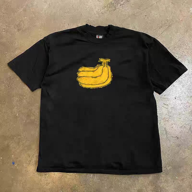 Japanese Brand × Vintage Black washed vintage banana print t-shirt Size US M / EU 48-50 / 2 - 1 Thumbnail