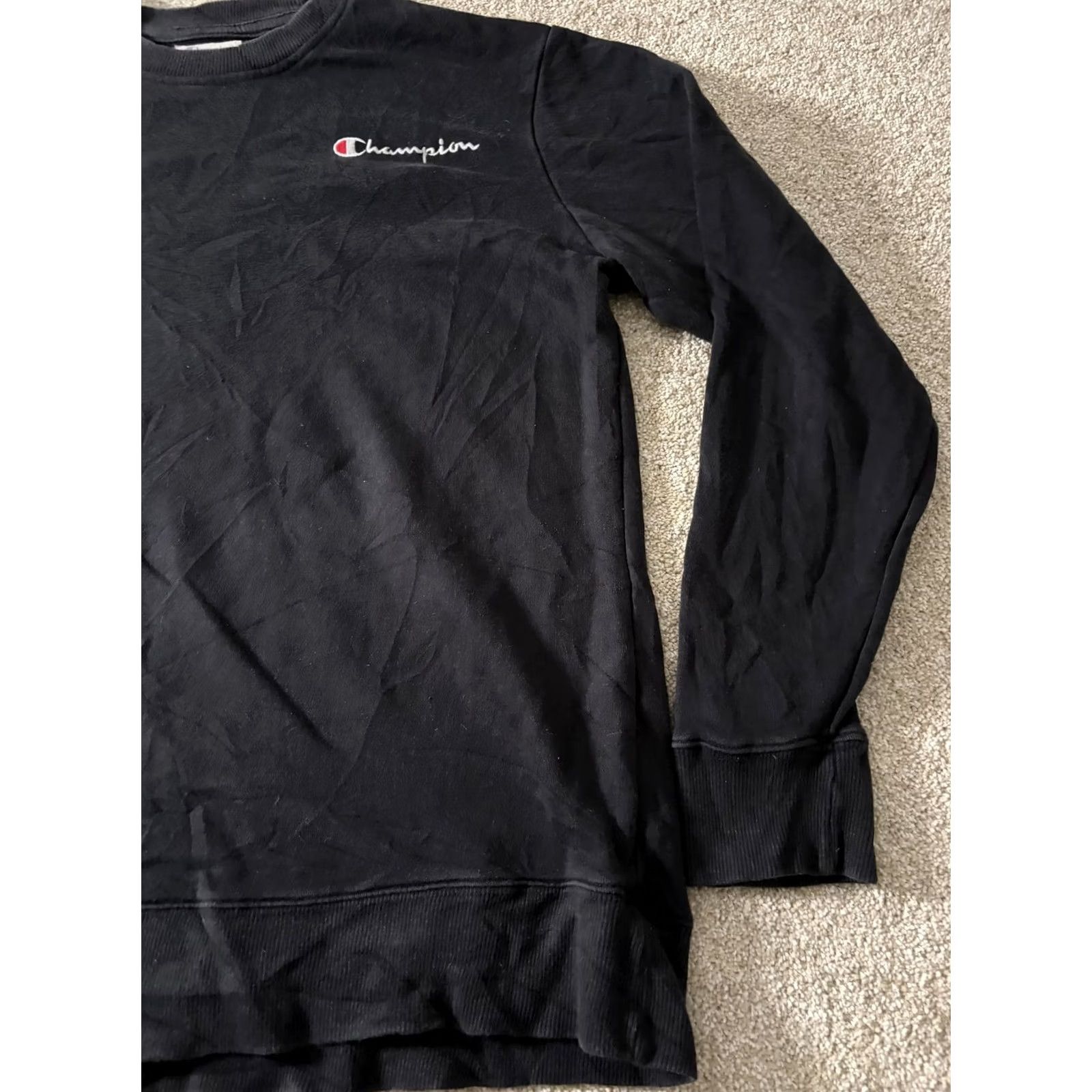 Champion Champion Sweatshirt Mens Medium Black Lightweight Pullover Crewneck Small Logo Size US M / EU 48-50 / 2 - 3 Thumbnail