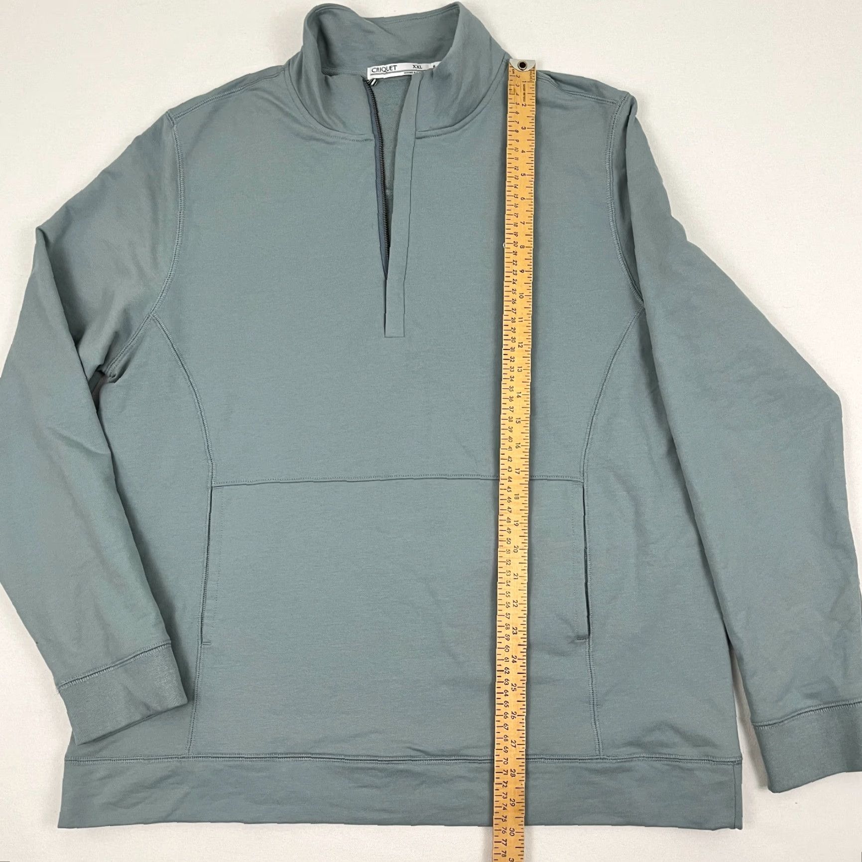 Vintage Criquet Weekender Pullover Mens 2XL Blue Gray Fleece 1/2 Zip Casual Sweater Golf Size US XXL / EU 58 / 5 - 4 Thumbnail