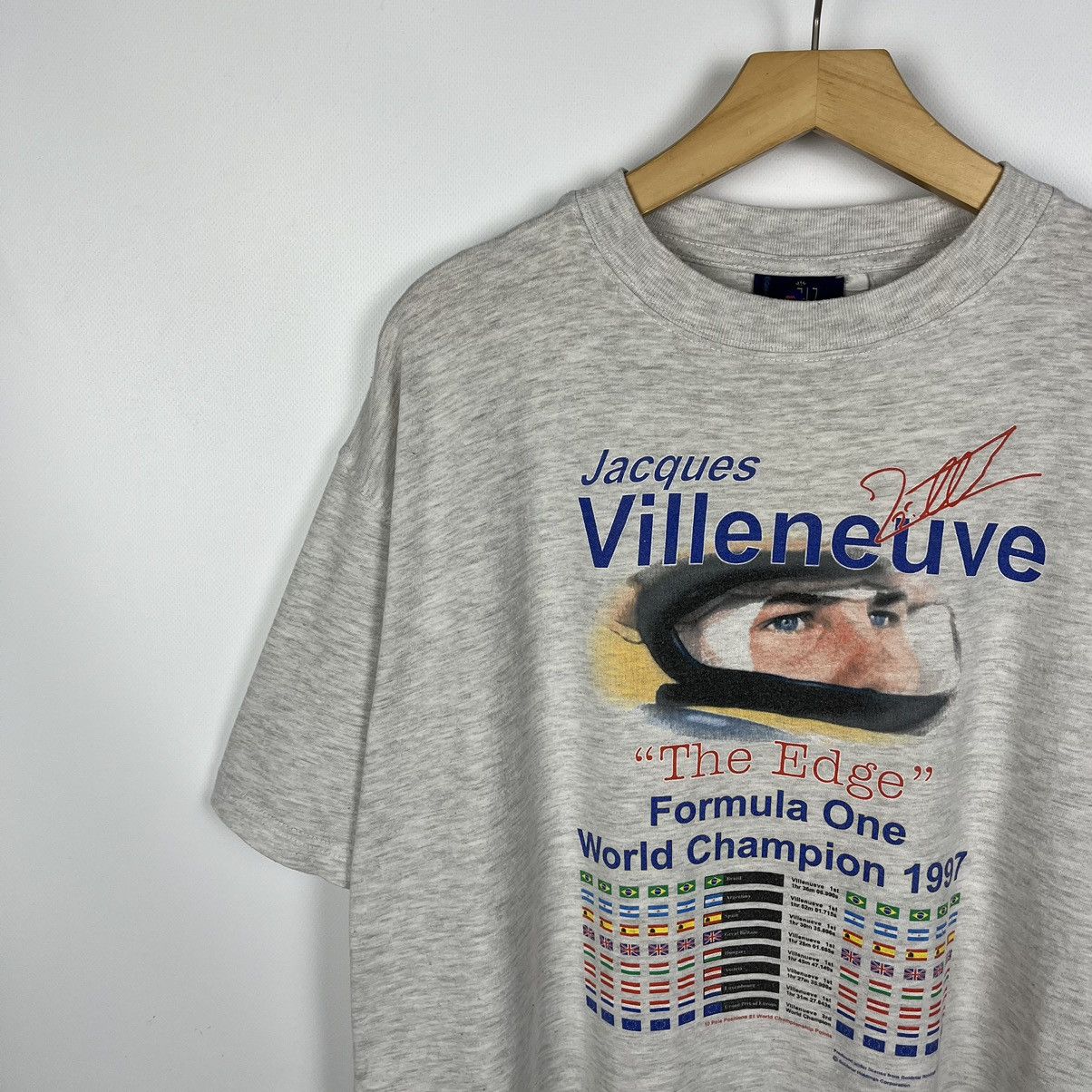 Formula 1 Vintage Jacques Villeneuve Formula One Racing T Shirt 1997 Size US XL / EU 56 / 4 - 5 Thumbnail