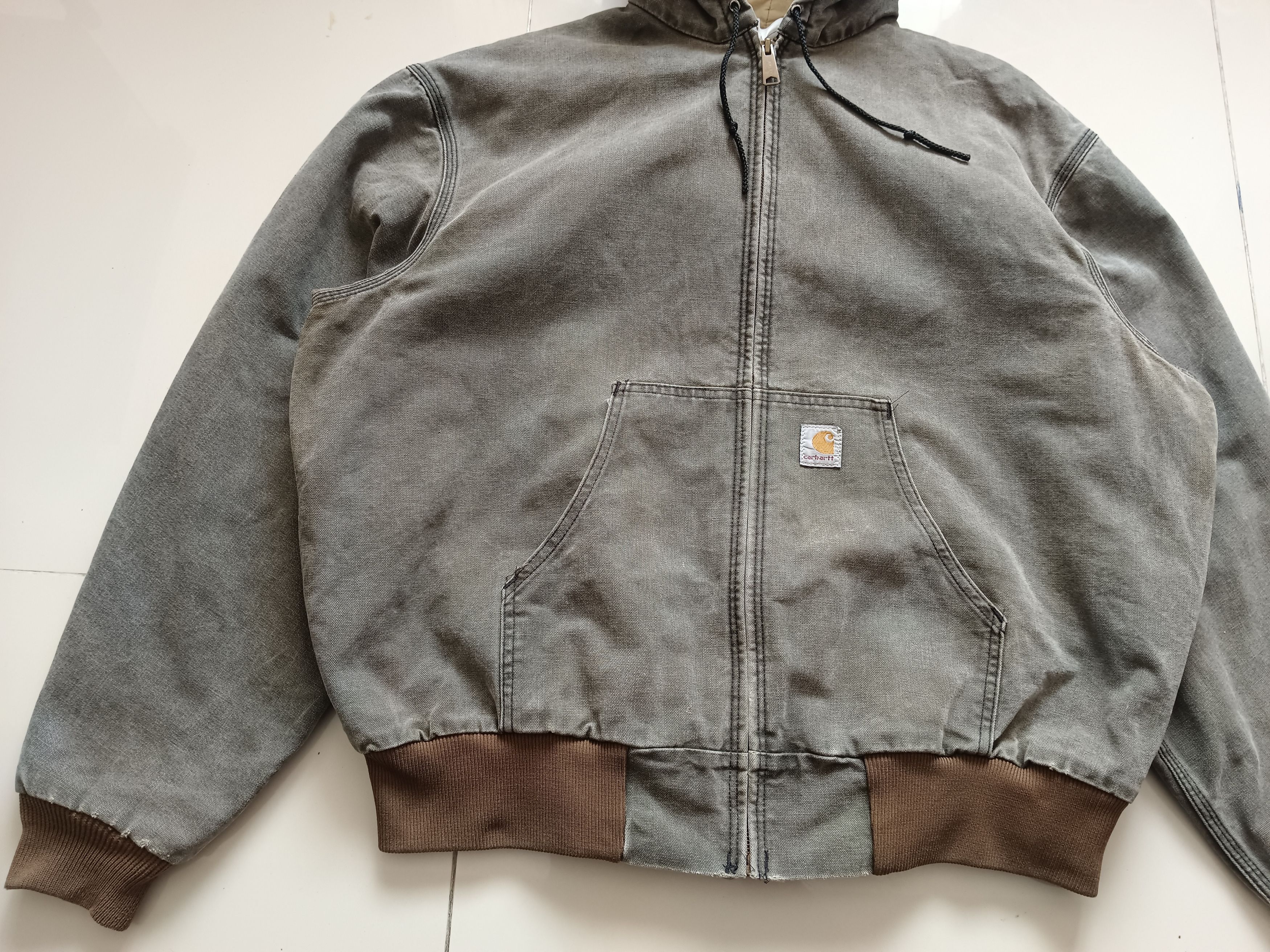 Carhartt Rare Carhartt Sun Faded Jacket Hoodie Size US XL / EU 56 / 4 - 4 Thumbnail