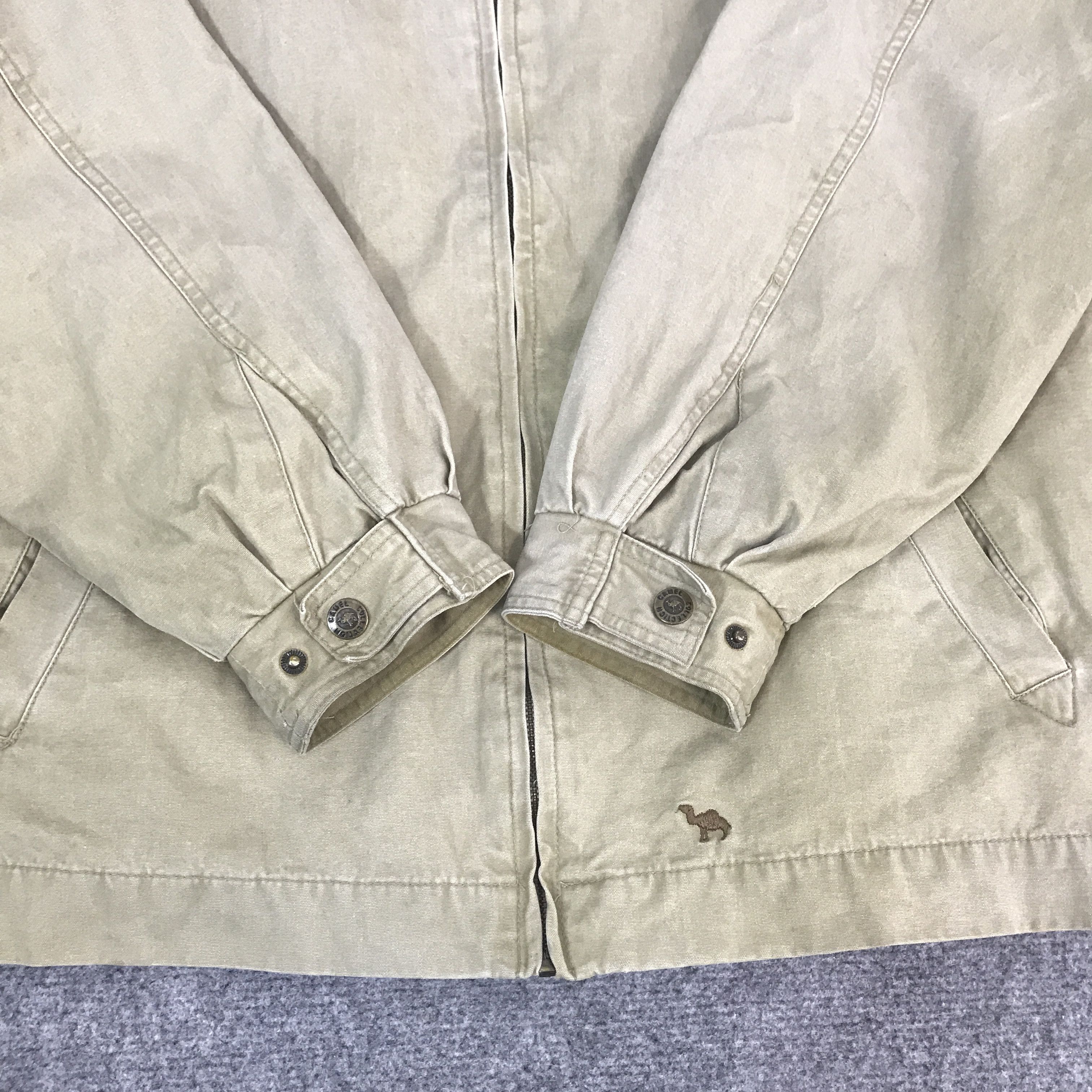Camel Vintage Camel collection Leather Collar Brown jacket K67B6 Size US L / EU 52-54 / 3 - 8 Thumbnail