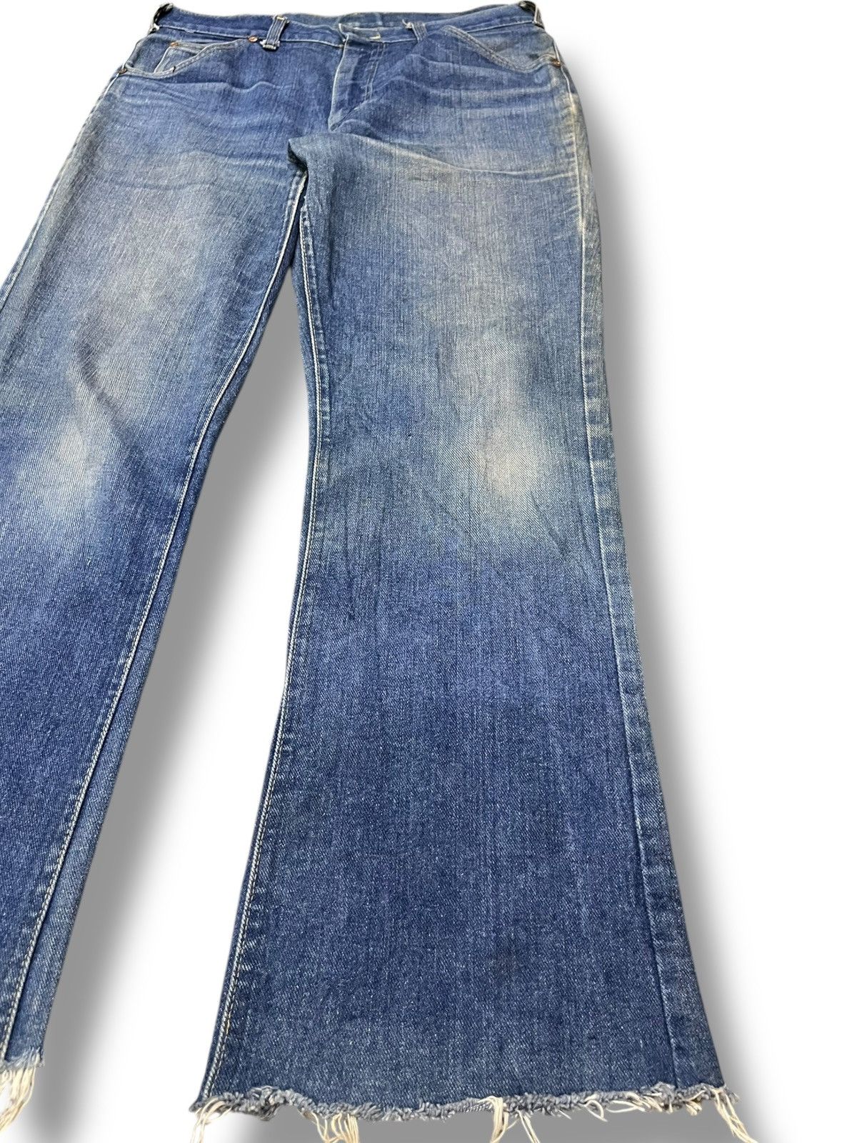 Beauty Beast × Le Grande Bleu (L.G.B.) Vintage Lee Riders Flare Bootcut Denim Size US 33 - 4 Thumbnail
