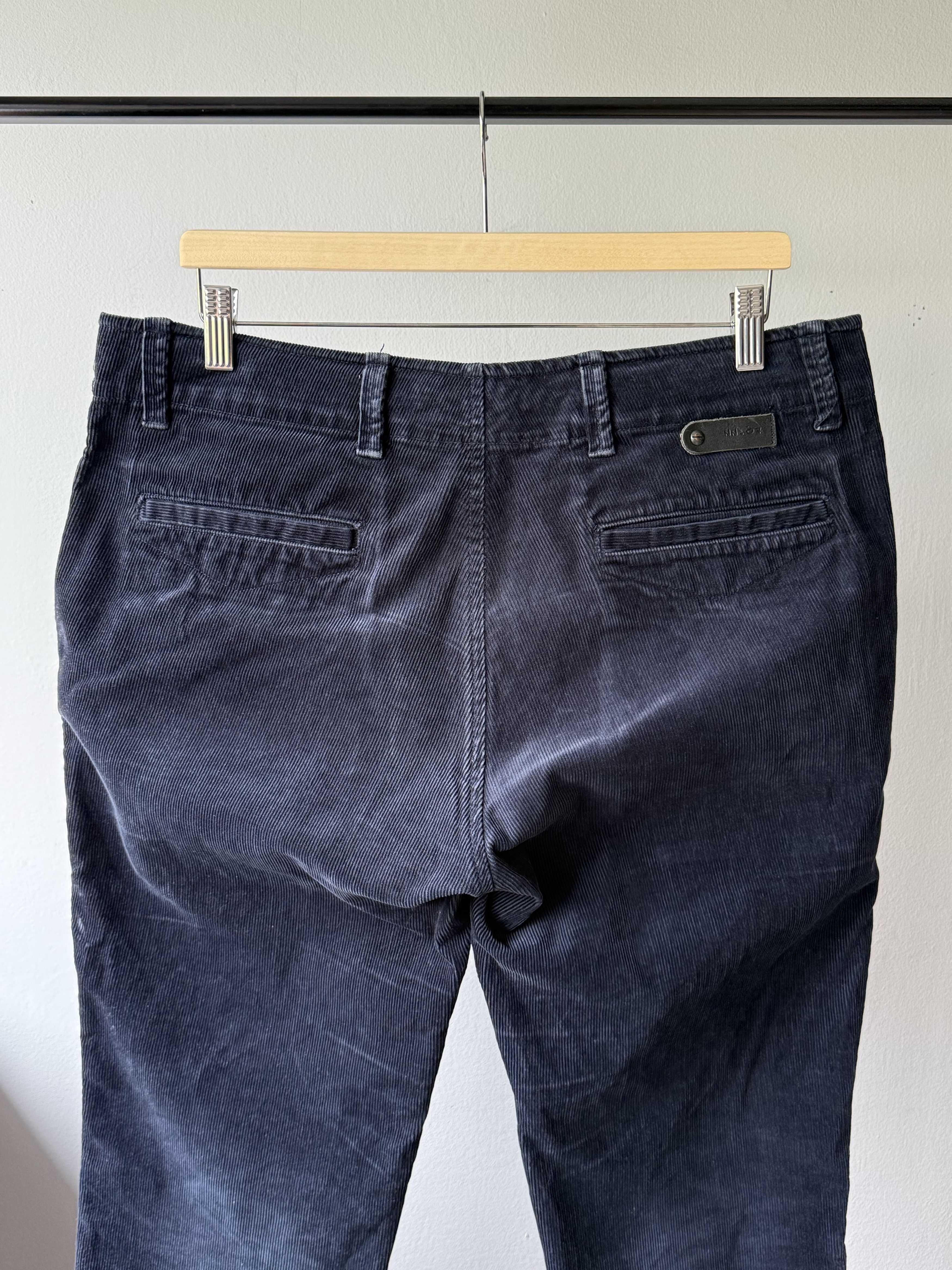 NN07 NN07 No Nationality Simon Navy Corduroy Men's Trousers Pants Size US 33 - 4 Thumbnail
