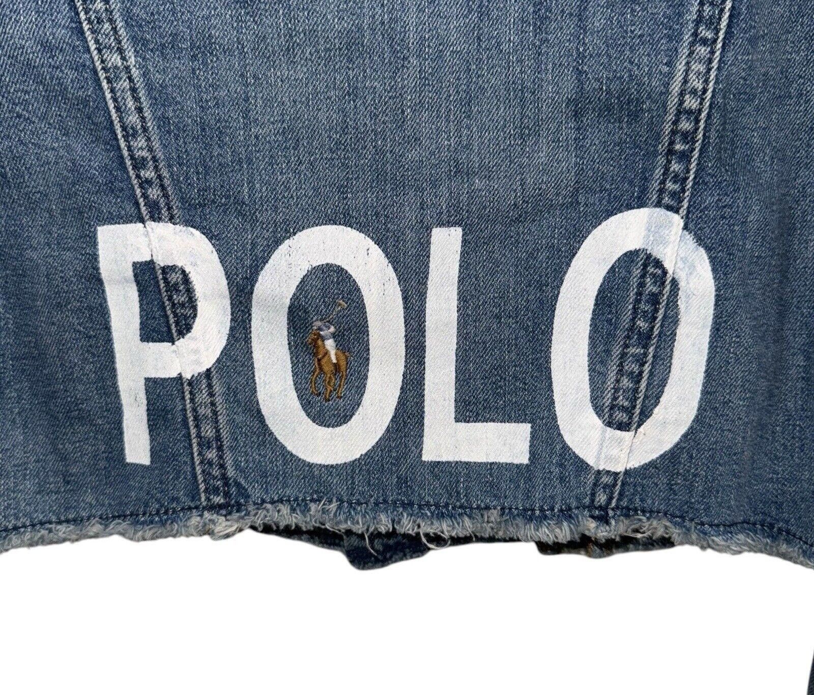 Polo Ralph Lauren Polo Ralph Lauren Jean Jacket Youth Blue Denim Girl's 8 Size XXS / US 00 / IT 34 - 3 Thumbnail