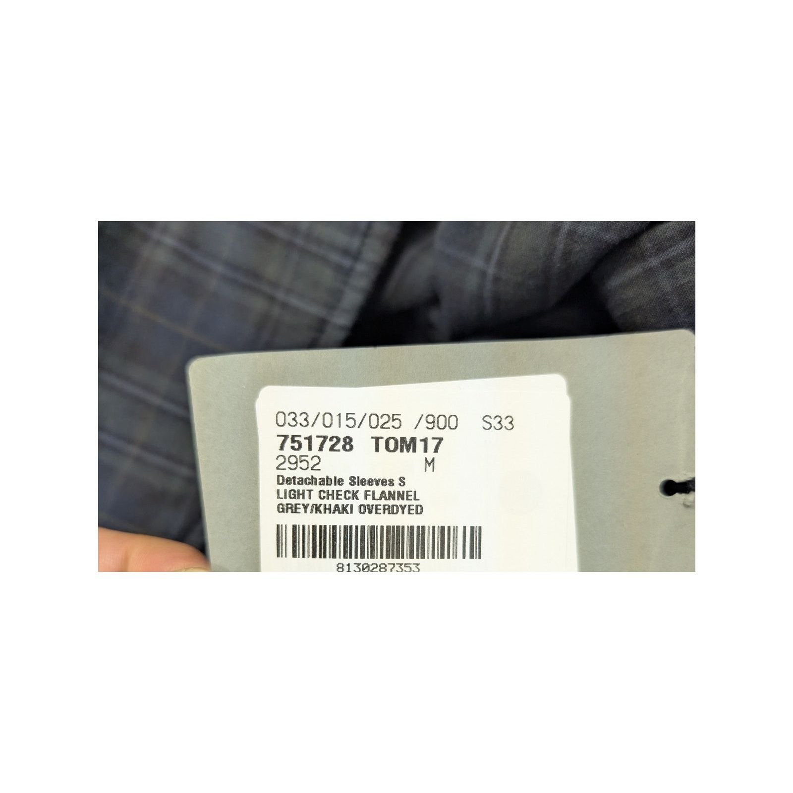 Balenciaga o1rshd1 Light Check Flannel Detachable Sleeves Shirt Size US M / EU 48-50 / 2 - 23 Thumbnail