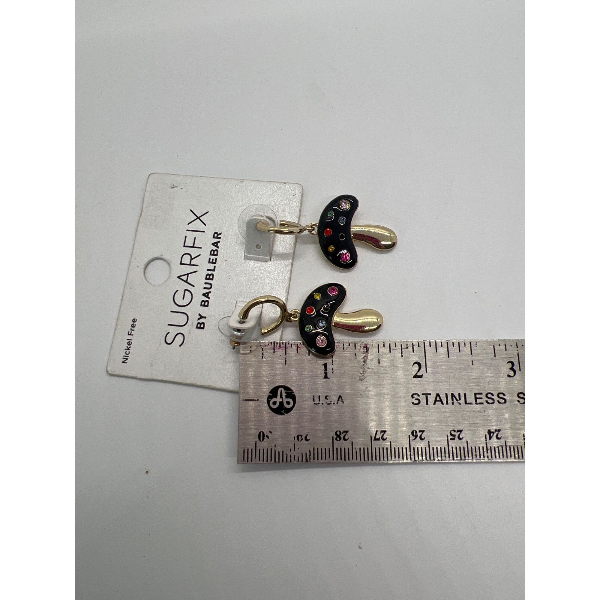 Other Sugarfix By Baublebar Gold Black Mushroom Earrings Colorful Size ONE SIZE - 4 Thumbnail