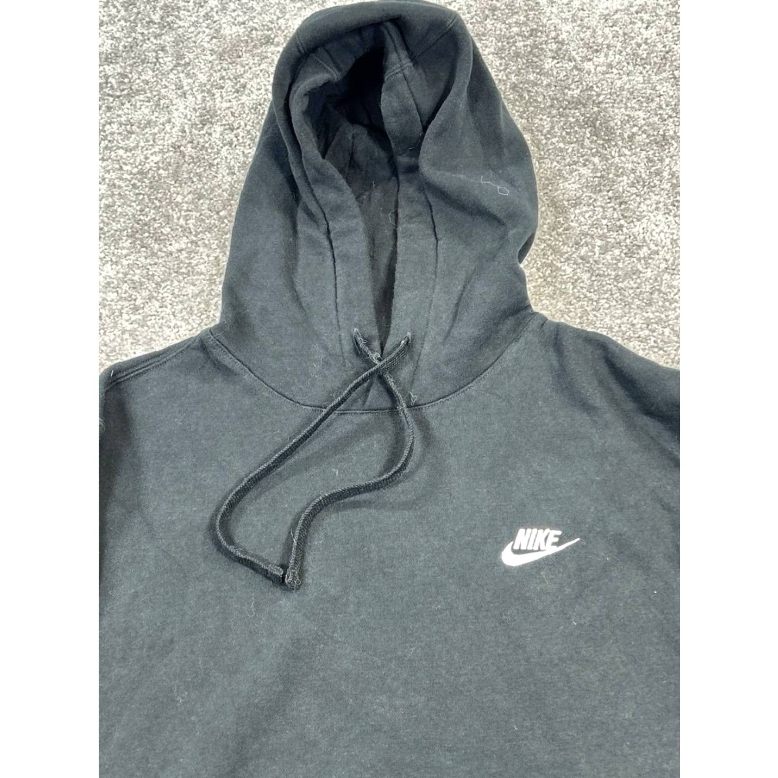 Nike Nike Hoodie Mens L Black Cotton Fleece Pullover Hooded Sweatshirt Winter Sportswear Mens Size US L / EU 52-54 / 3 - 2 Thumbnail