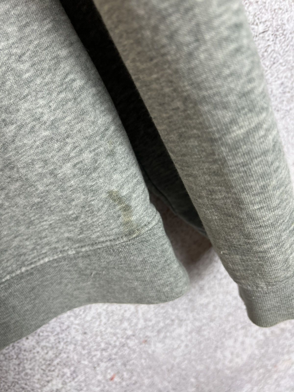 Nike Vintage Nike Small Swoosh Trashed Zip Hoodie Size US M / EU 48-50 / 2 - 9 Thumbnail