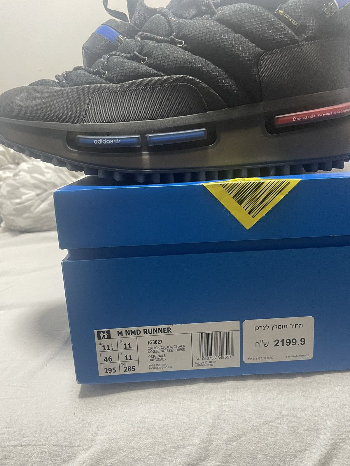 Adidas  Moncler Adidas NMD moncler triple black | Grailed