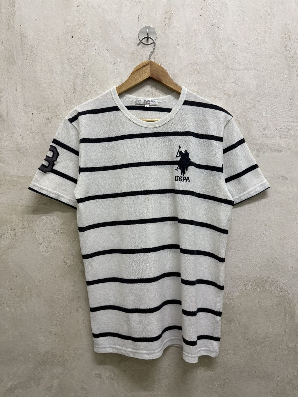 U.S. Polo Assn. Us Polo Assn. Stripe Small Logo Pony Tees Size US L / EU 52-54 / 3 - 1 Thumbnail