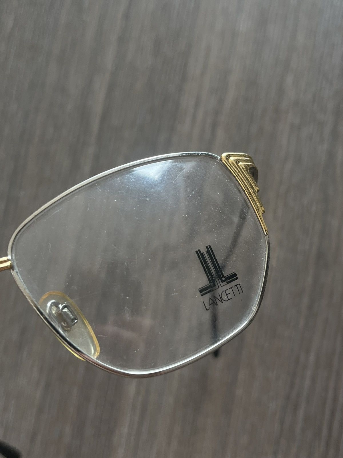 Lui di Lancetti Lancetti Made in Italy 1990s Metal Frames Demo Lens Size ONE SIZE - 3 Thumbnail