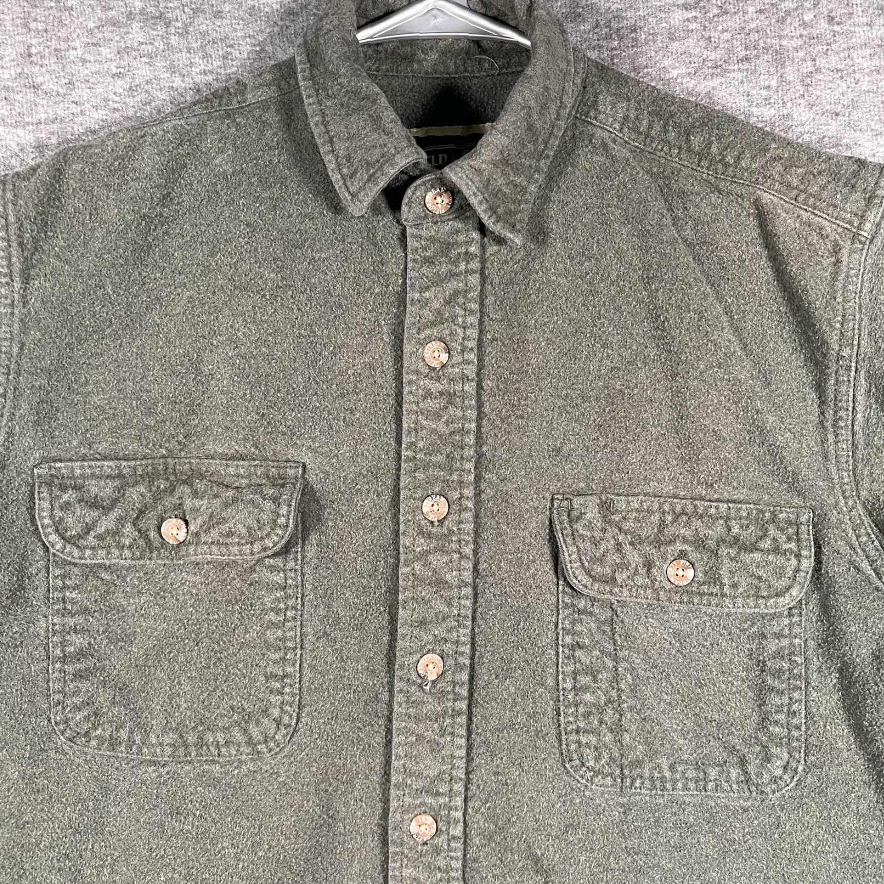 Vintage Field & Stream Shirt Mens Small Green Flannel Button Front Long Sleeve Two Pocket Outdoors Size US S / EU 44-46 / 1 - 2 Thumbnail