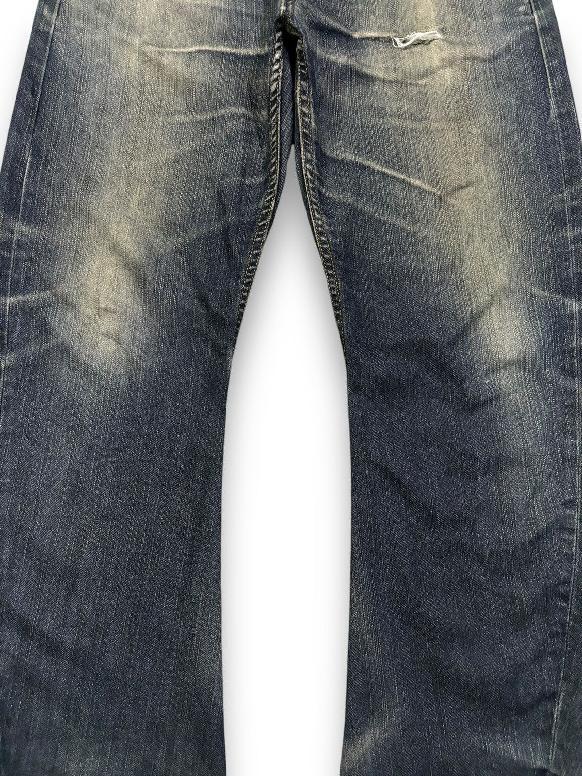 Element Vintage Element Faded Slim Straight Curved Distressed Jeans Size US 31 - 7 Thumbnail