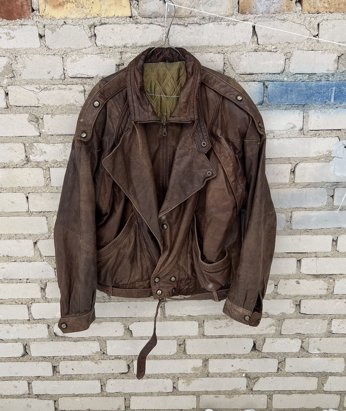 Other The Genuine Leather Trapper Jacket Heavy Vintage 90's Brown Size US XL / EU 56 / 4 - 1 Thumbnail