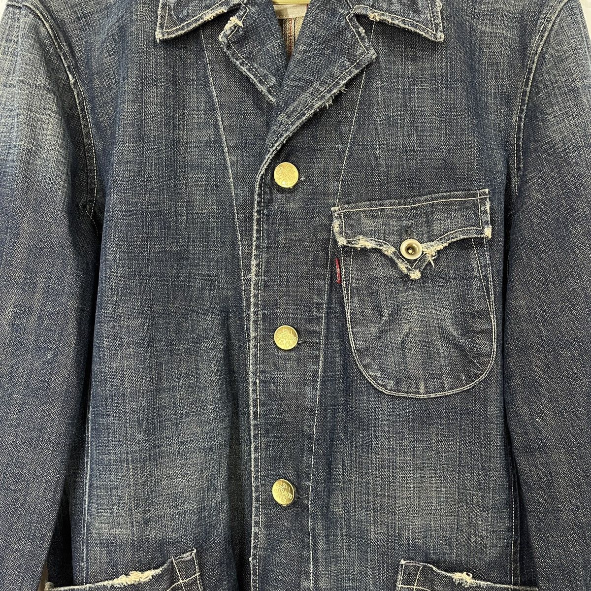 Levi's × Levi's Made & Crafted × Vintage Levis Redloop Chore Jacket Hidden Rivet Buttons Size US L / EU 52-54 / 3 - 10 Thumbnail