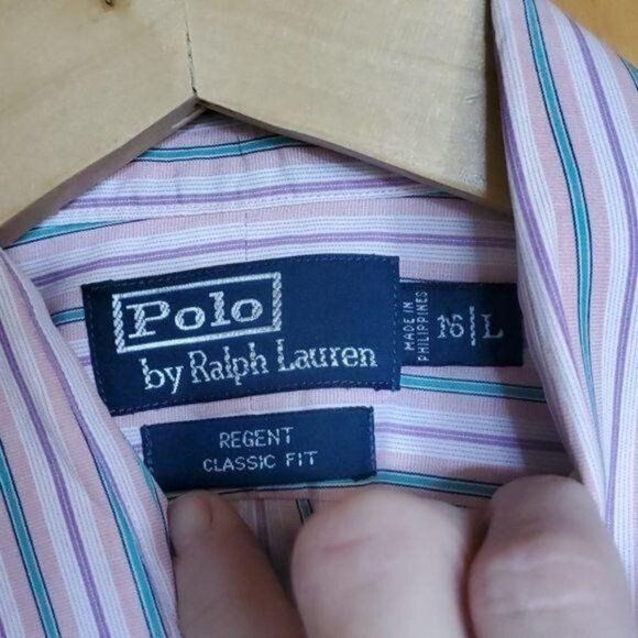 Polo Ralph Lauren Polo by Ralph Lauren Regent Classic Fit LS Striped Button Do Size US L / EU 52-54 / 3 - 4 Thumbnail