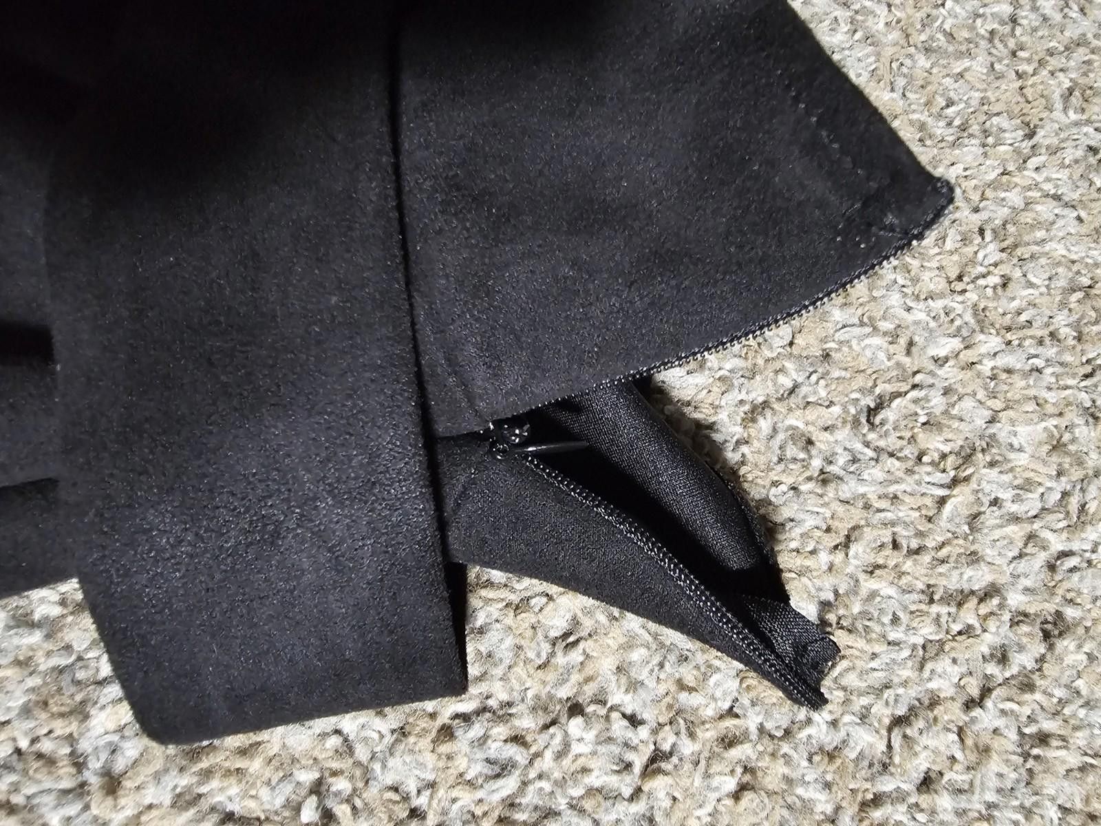 Designer Black Vestidos Skirt Medium Tie Front Size 32" / US 10 / IT 46 - 3 Thumbnail