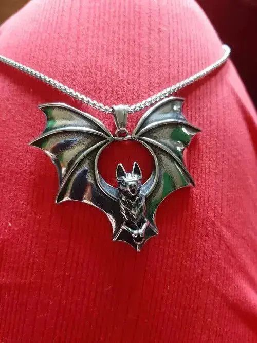 Jewelry Vampire Bat Necklace Size ONE SIZE - 4 Thumbnail
