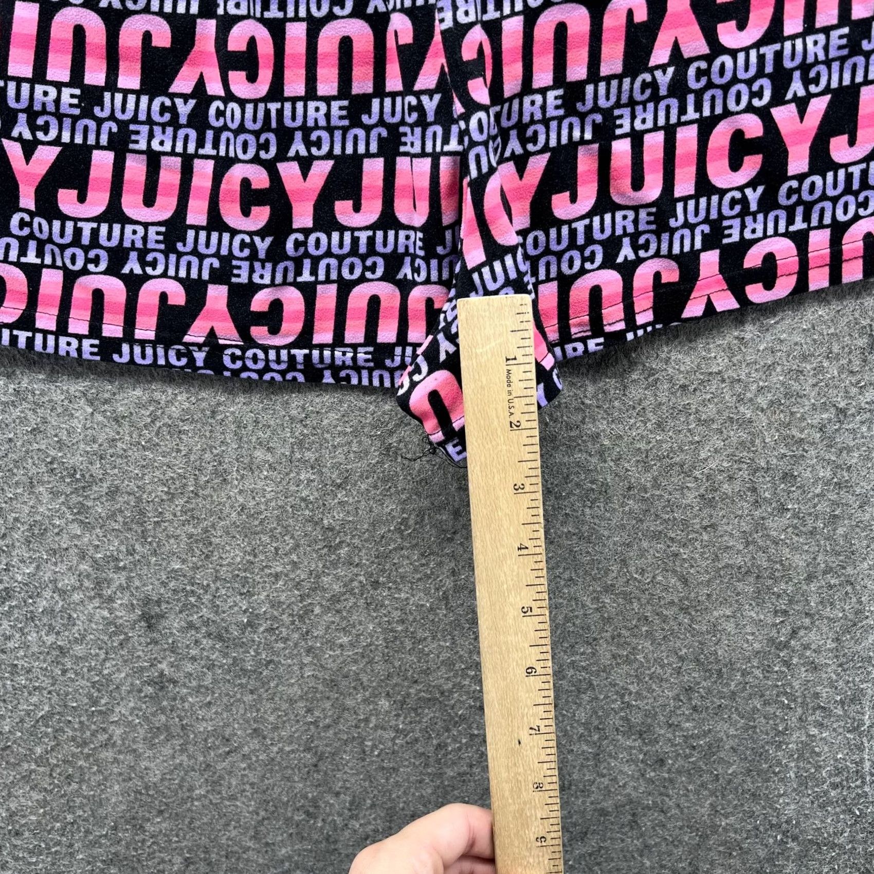 Juicy Couture Juicy Couture Sleep Shorts Womens Large Black Logo Graphic Print Lounge/Stretch Size 36" / US 14 / IT 50 - 3 Thumbnail