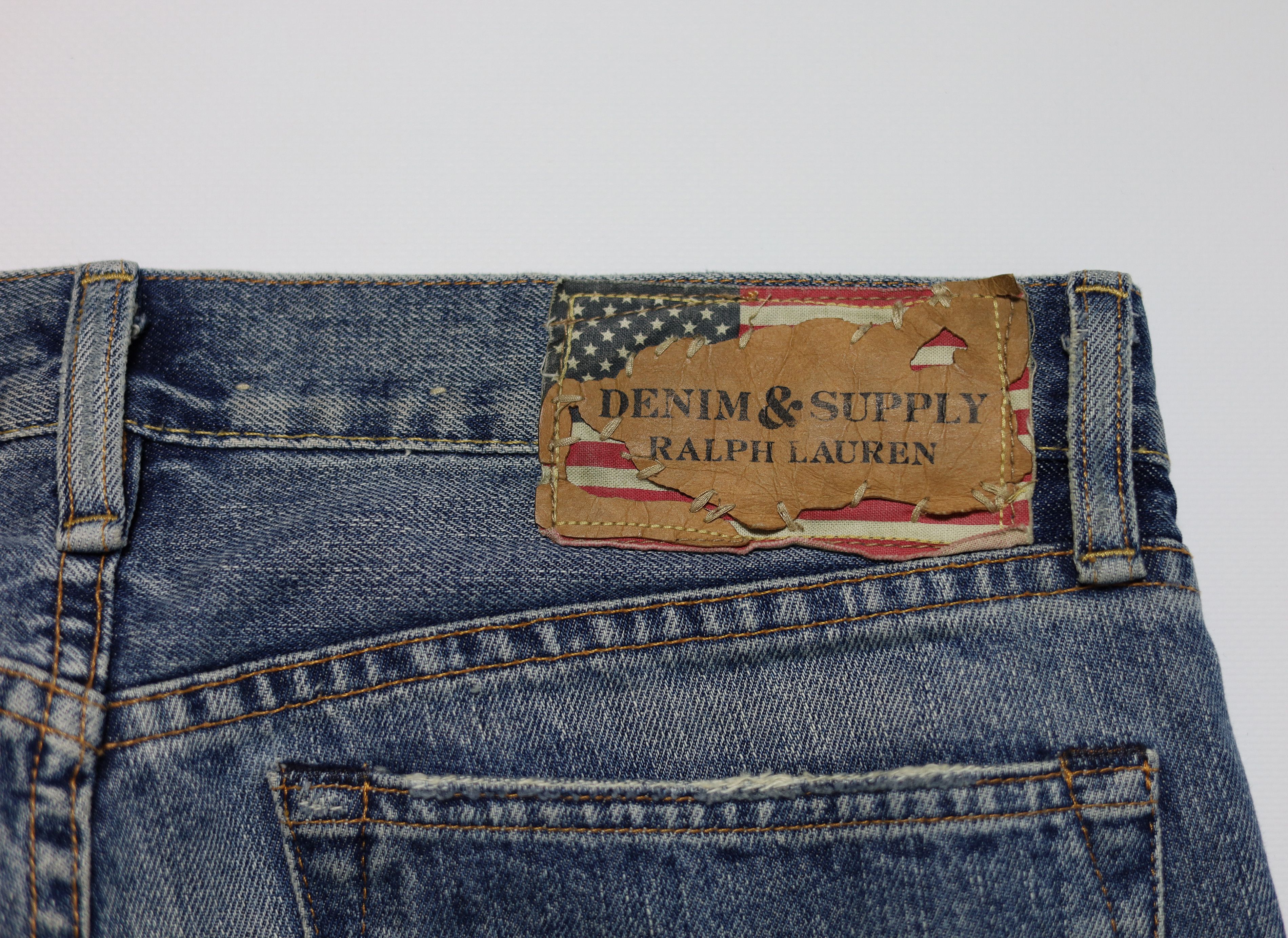 Denim & Supply Ralph Lauren Denim and Supply Ralph Lauren Slim Faded Distressed Jeans Size US 31 - 1 Thumbnail