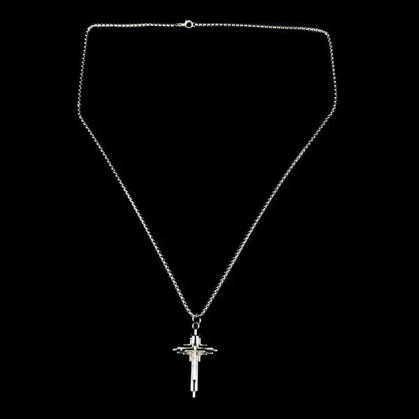 VIBE Abstract Cross Punk Necklace Chain Size ONE SIZE - 2 Thumbnail