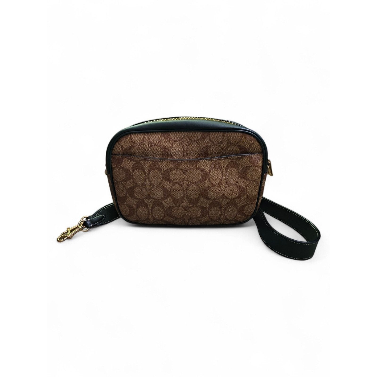 Coach New Coach Brown tan Monogram Crossbody Coated Canvas Leather Size ONE SIZE - 8 Thumbnail