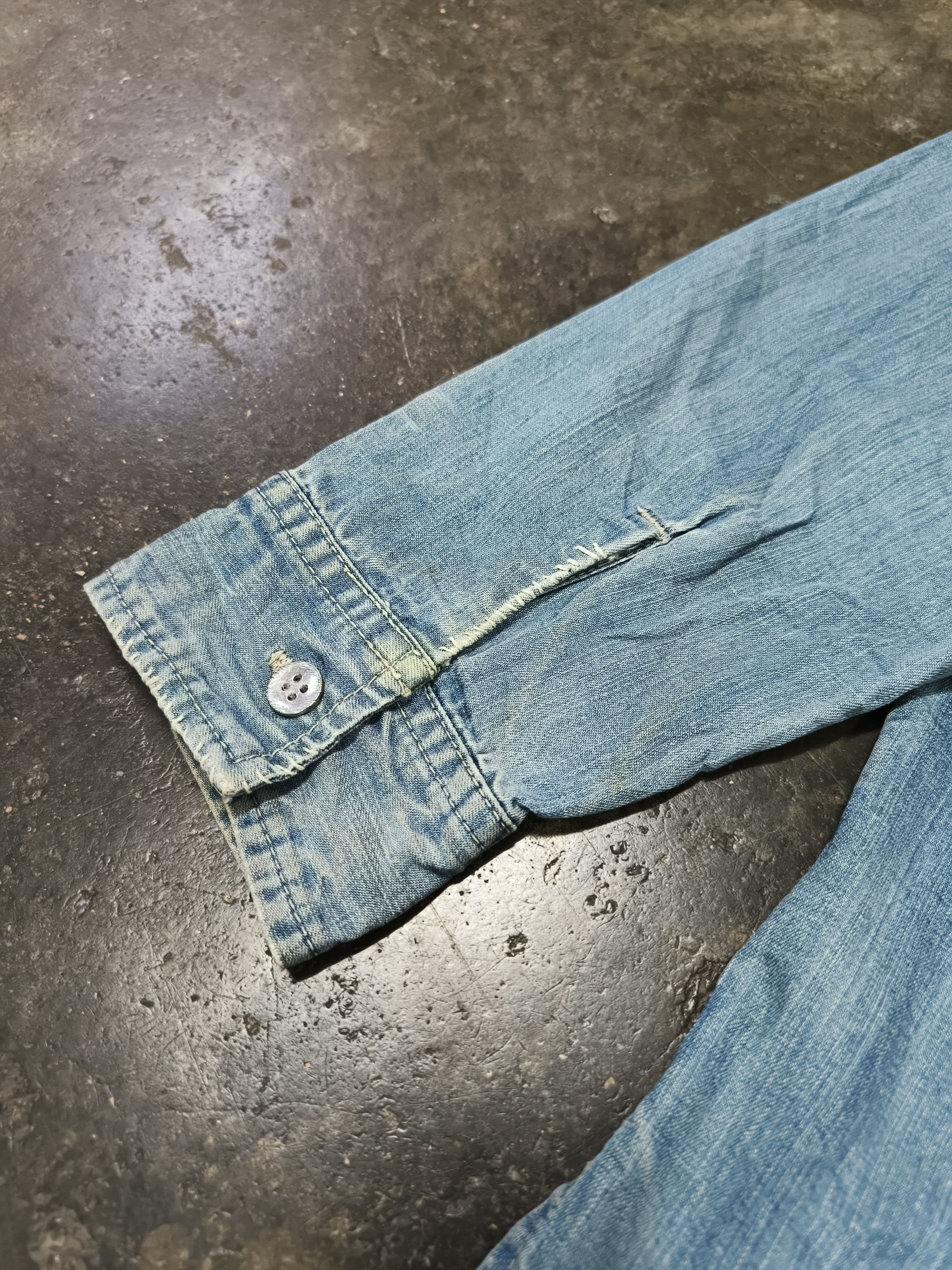 Japanese Brand Yabasta Masspublicsquat Avant Garde Distressed Denim Jacket Size US L / EU 52-54 / 3 - 9 Thumbnail