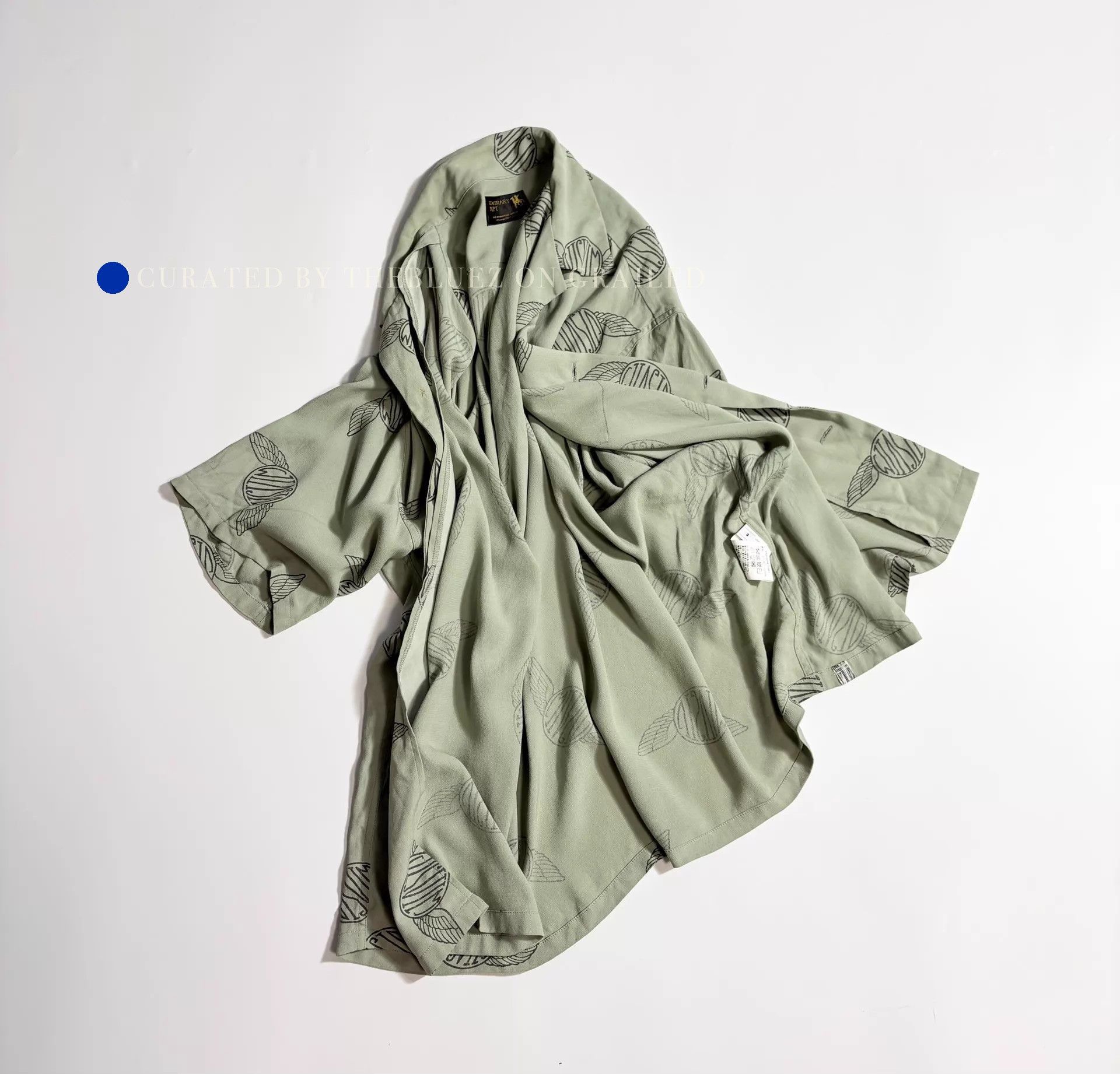 Visvim Stylish Green Button-Up Shirt Size L Size US L / EU 52-54 / 3 - 1 Thumbnail