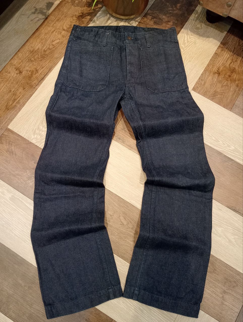 Visvim VISVIM VINTAGE DESIGN SELVEDGE BLUE DENIM FLARED PANTS Size US 31 - 2 Thumbnail