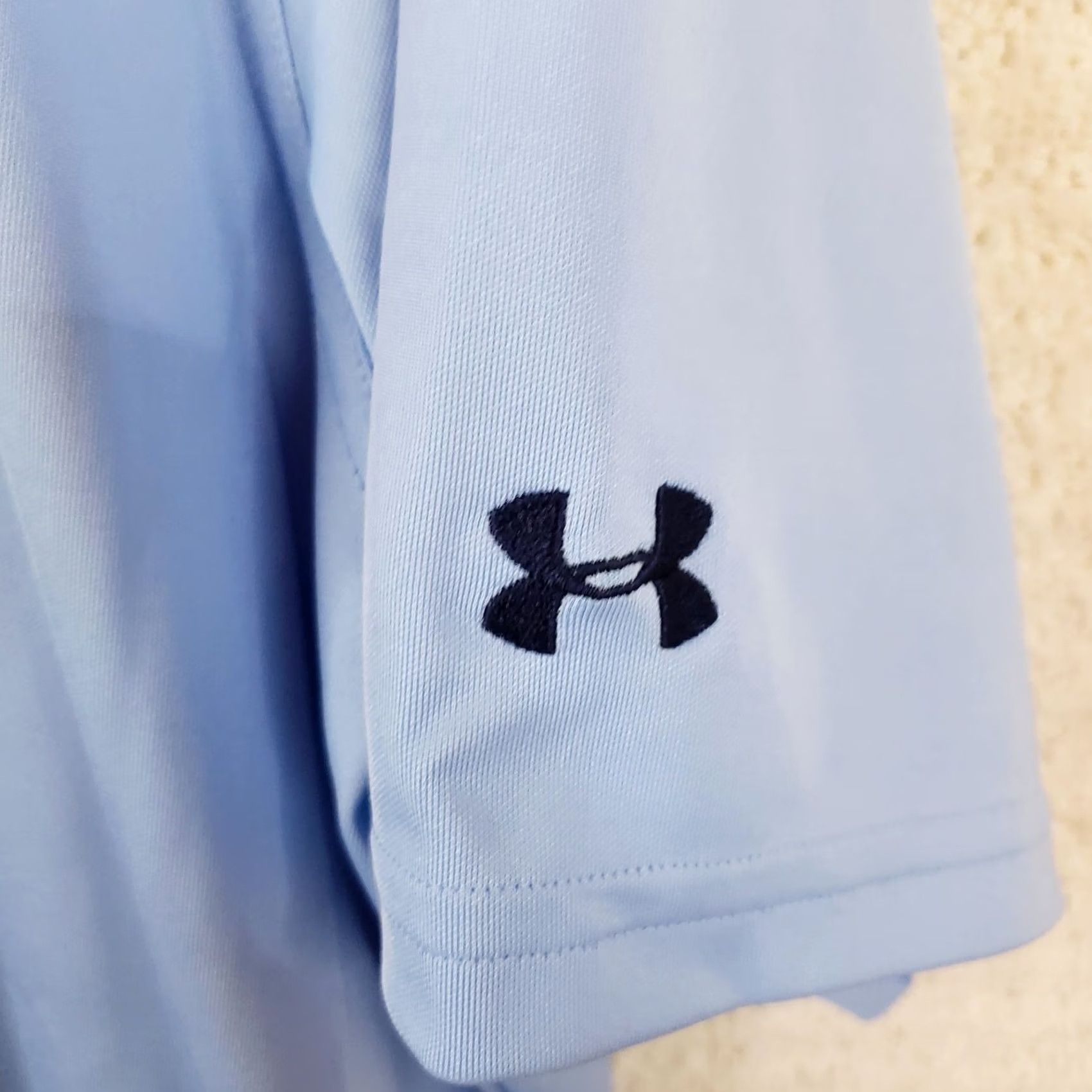 Under Armour Under armour Shirt Mens 2XL Blue Polo Loose Fit Stretch Performance Golden Bear Size US XXL / EU 58 / 5 - 4 Thumbnail