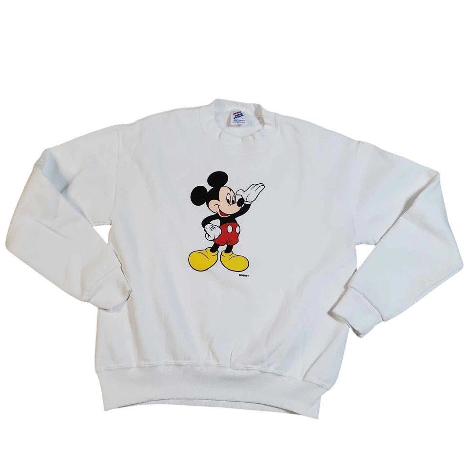 Disney Disney-Mickey Mouse Crewneck YOUTH Large Made In USA 1990s Size S / US 4 / IT 40 - 1 Thumbnail