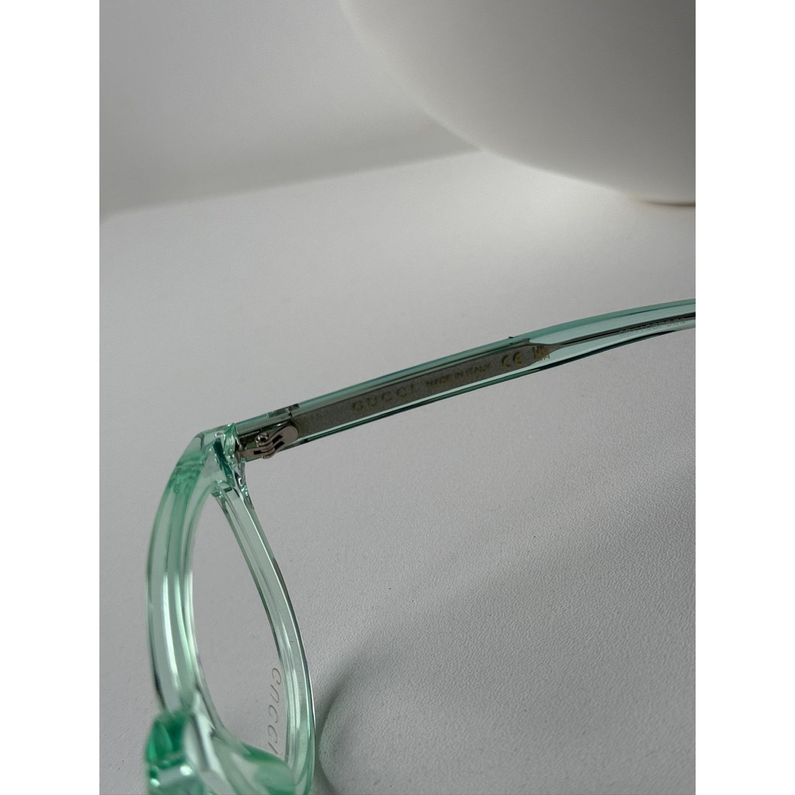 Gucci NEW Gucci GG1687O Clear Green Round Eyeglasses Frames Size ONE SIZE - 8 Thumbnail