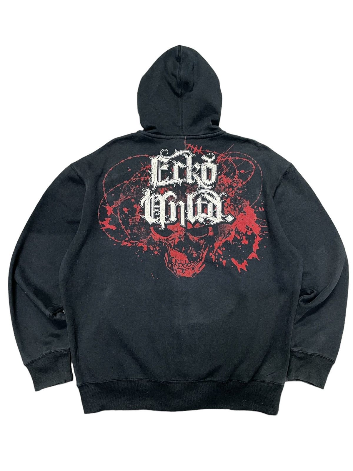 Affliction 2000s Ecko M.M.A Elite Affliction Skull Hoodie Size US XL / EU 56 / 4 - 2 Thumbnail
