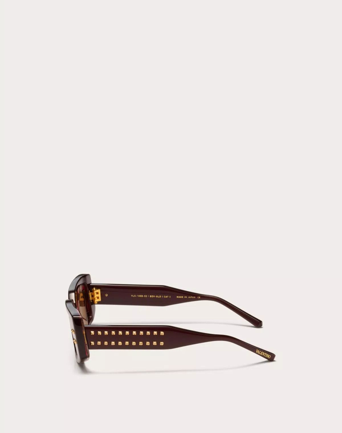 Valentino oc11z0725 Size: 53/ Rectangular Acetate Frame in Brown/Gold Size ONE SIZE - 3 Thumbnail