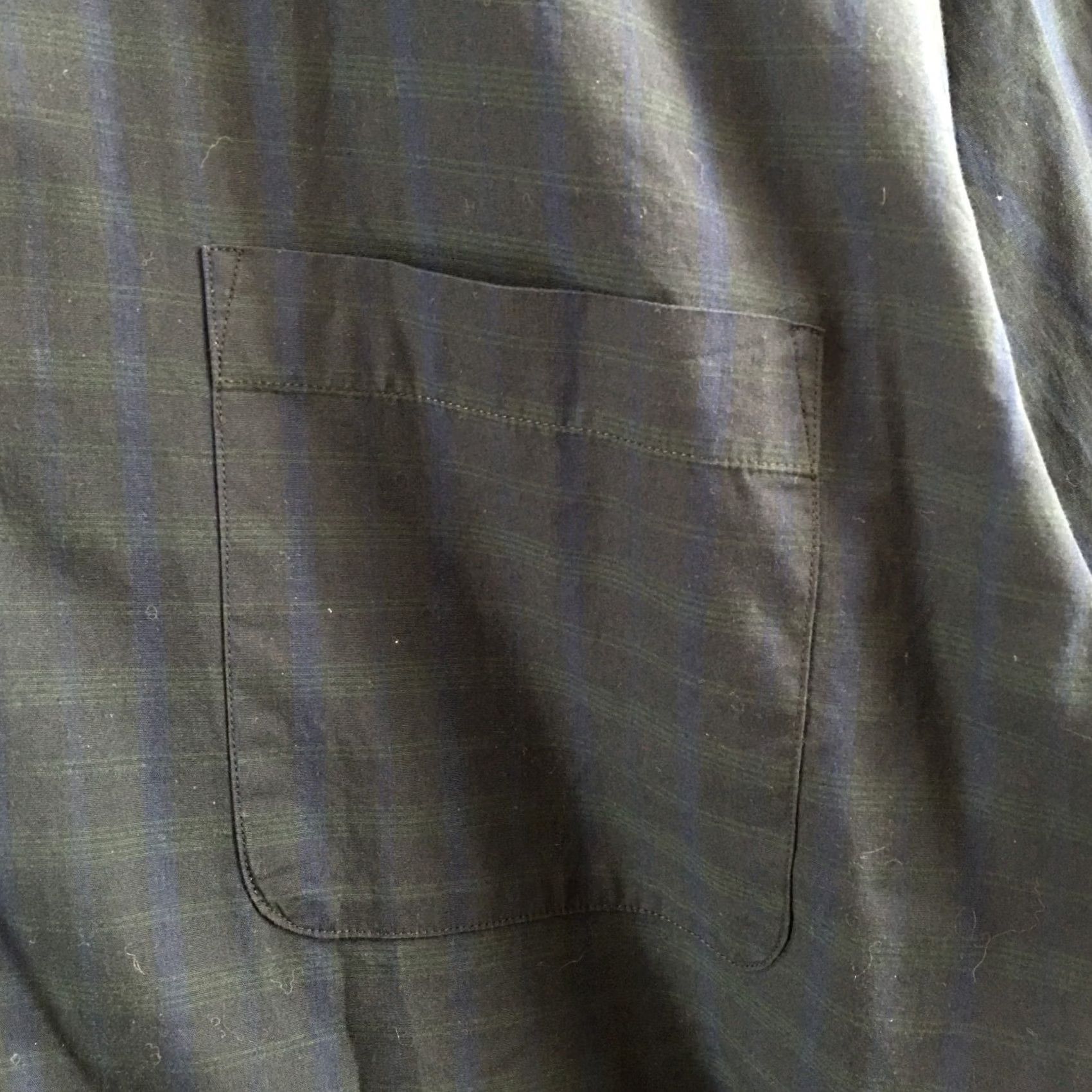 Nautica Nautica Dress Shirt Mens 15.5 Blue Plaid Cotton Long Sleeve Button-Down Collared Shirt Size 42R - 4 Thumbnail