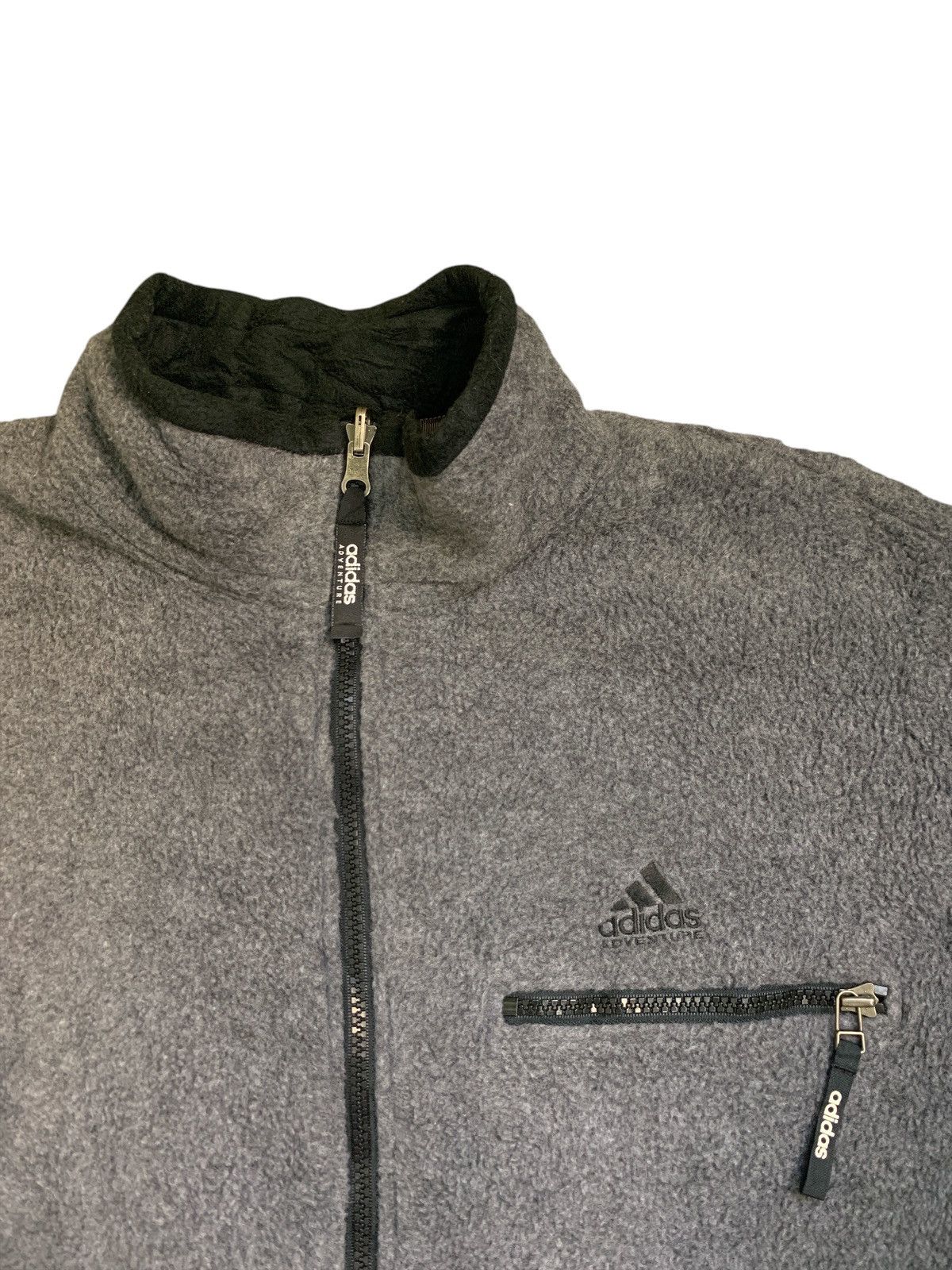 Adidas × Vintage Rare Design Vintage Adidas Adventure Zipper Fleece Jackets Size XL / US 12-14 / IT 48-50 - 9 Thumbnail