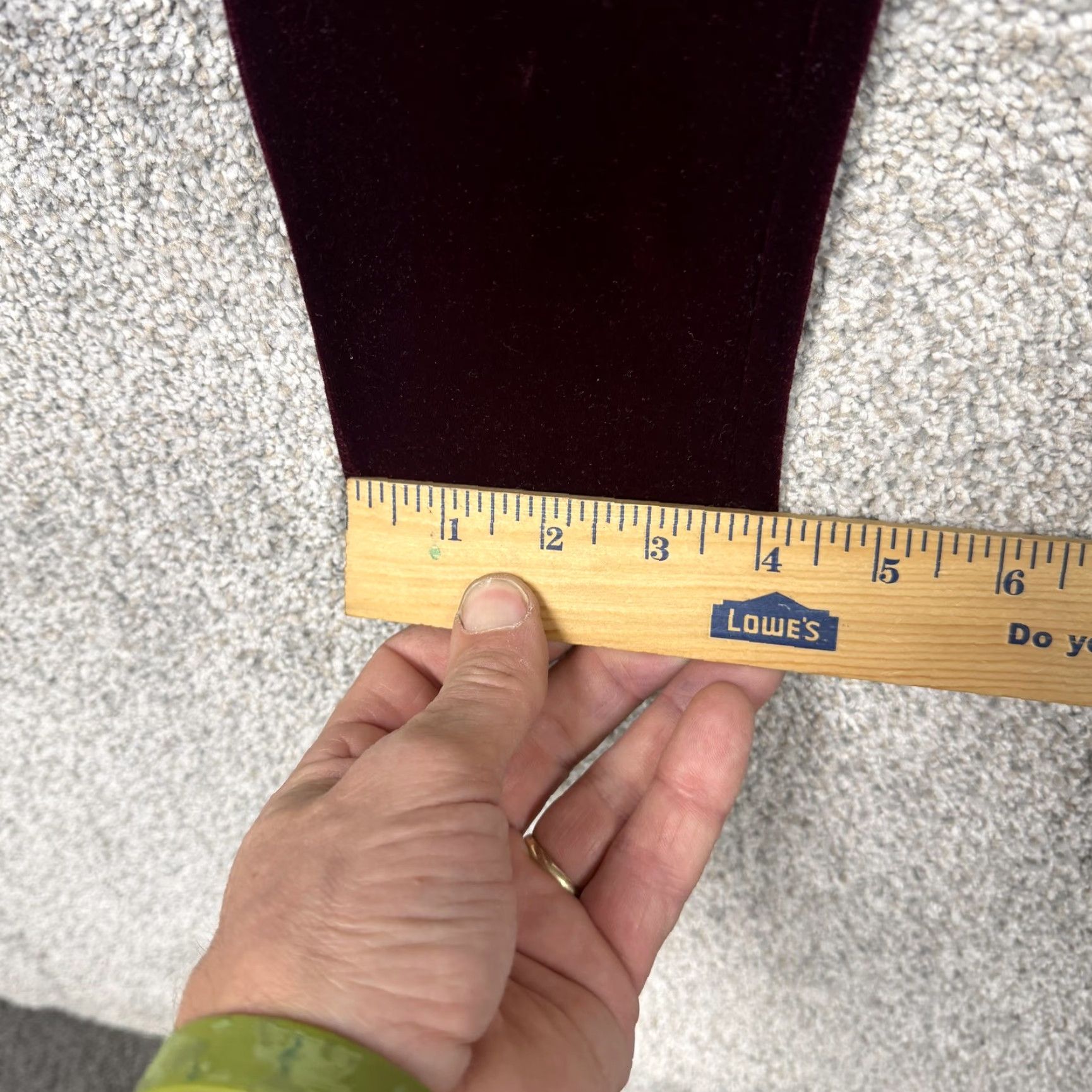 Spanx Spanx Leggings M Burgundy Velvet Shaping Ankle High-Rise Solid Womens Size 32" / US 10 / IT 46 - 3 Thumbnail