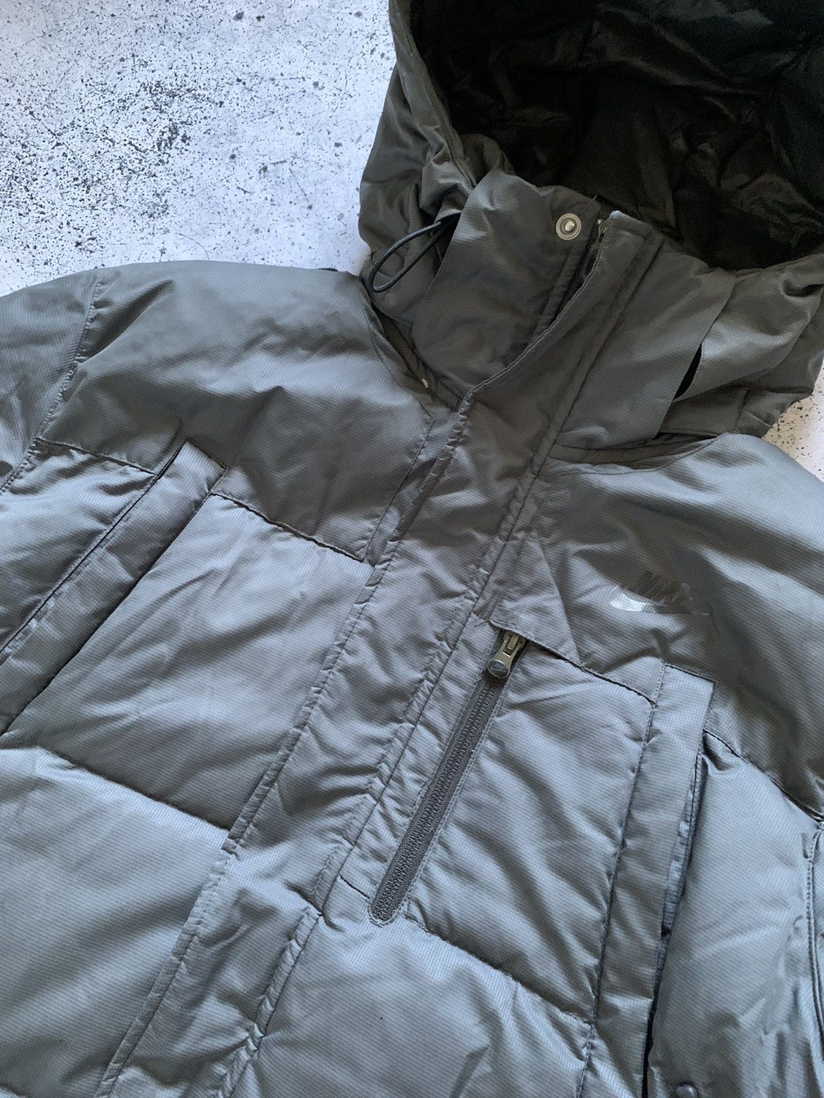 Nike × Vintage Vintage Nike Acg Down Puffer Jacket Drill Swoosh Y2K USA Size US L / EU 52-54 / 3 - 2 Thumbnail