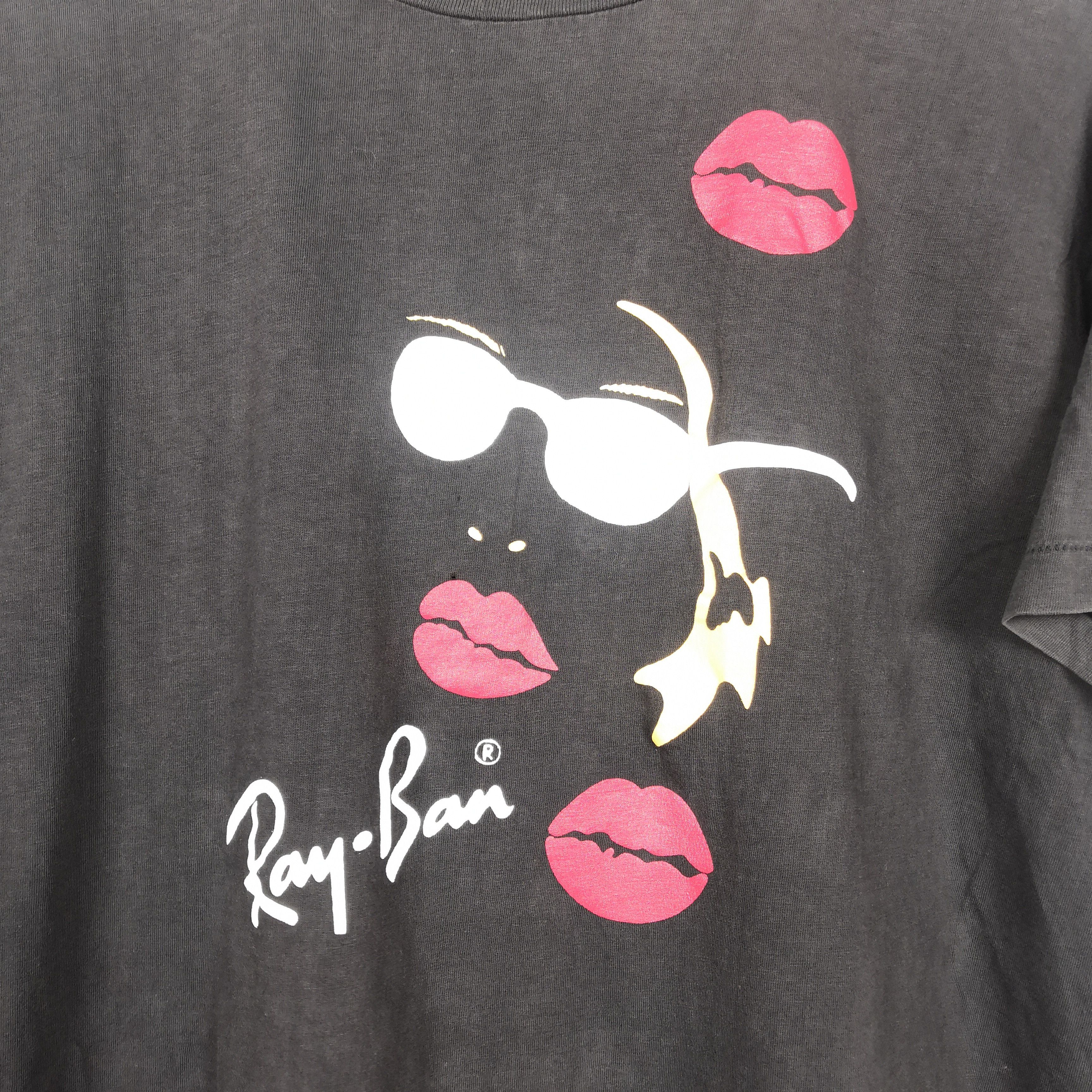 RayBan Vintage 90s Ray Ban T-Shirt Ray Ban Glasses Crewneck Tees Size US M / EU 48-50 / 2 - 3 Thumbnail