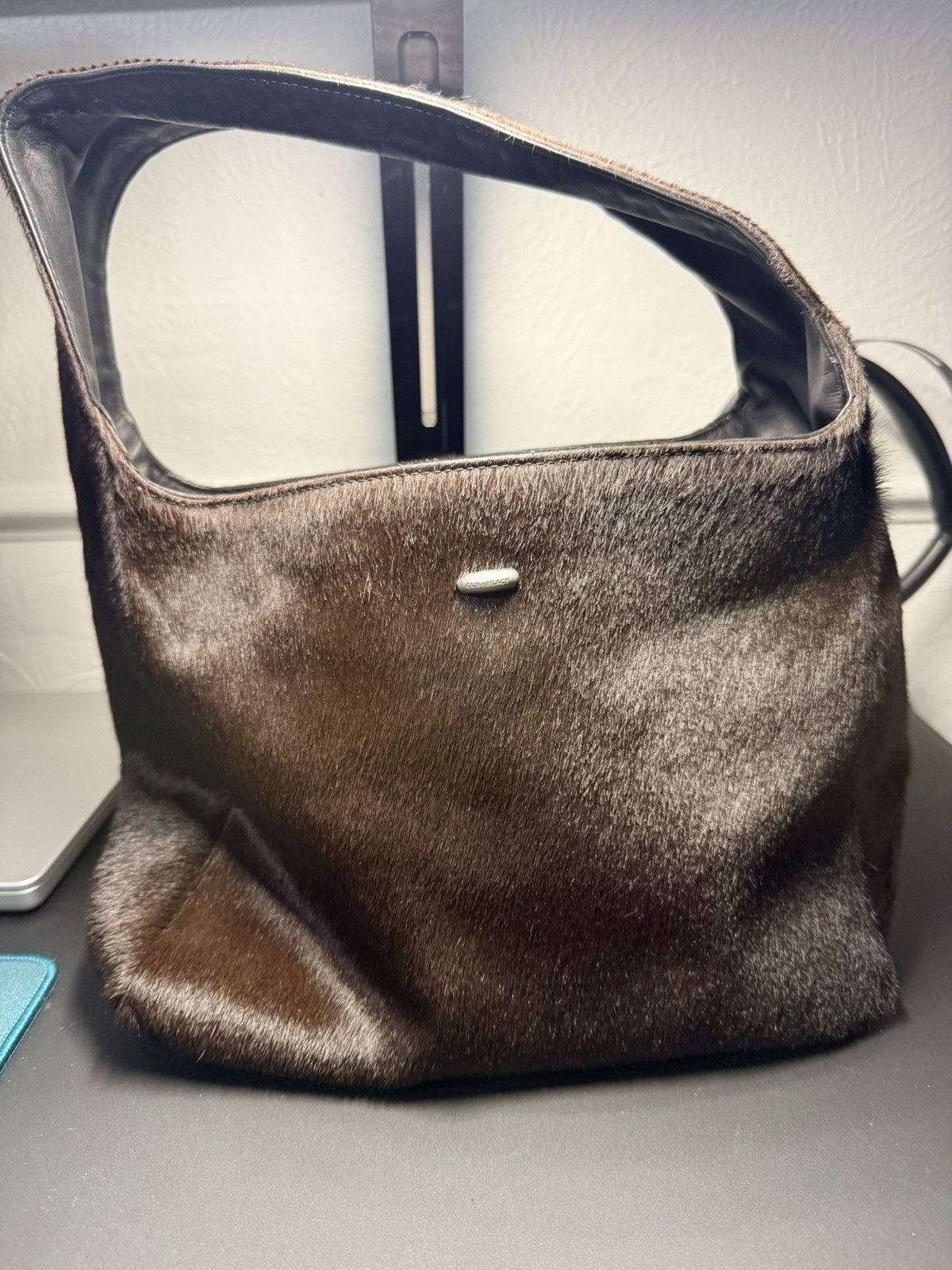 Our Legacy Our Legacy Pony Hair Hobo Bag — Brown — Very Good Size ONE SIZE - 1 Thumbnail